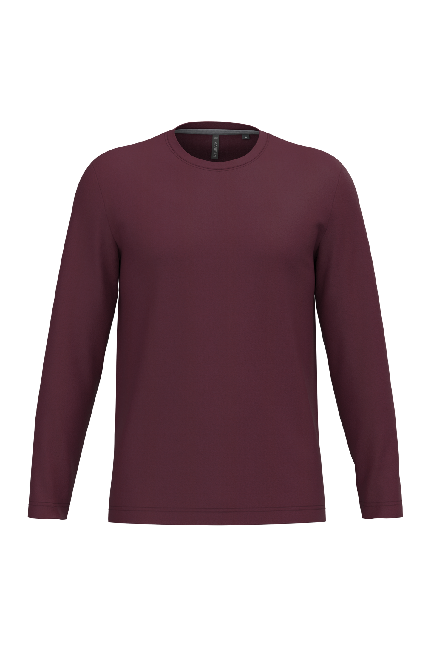 K359 T-shirt uomo manica lunga girocollo
