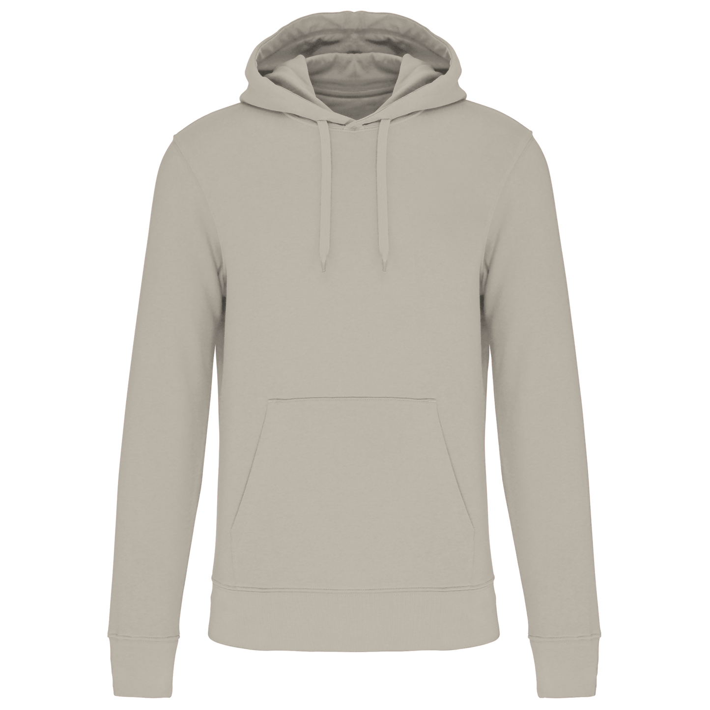 Felpa ecosostenibile uomo con cappuccio (K4027C-taglie-grandi)