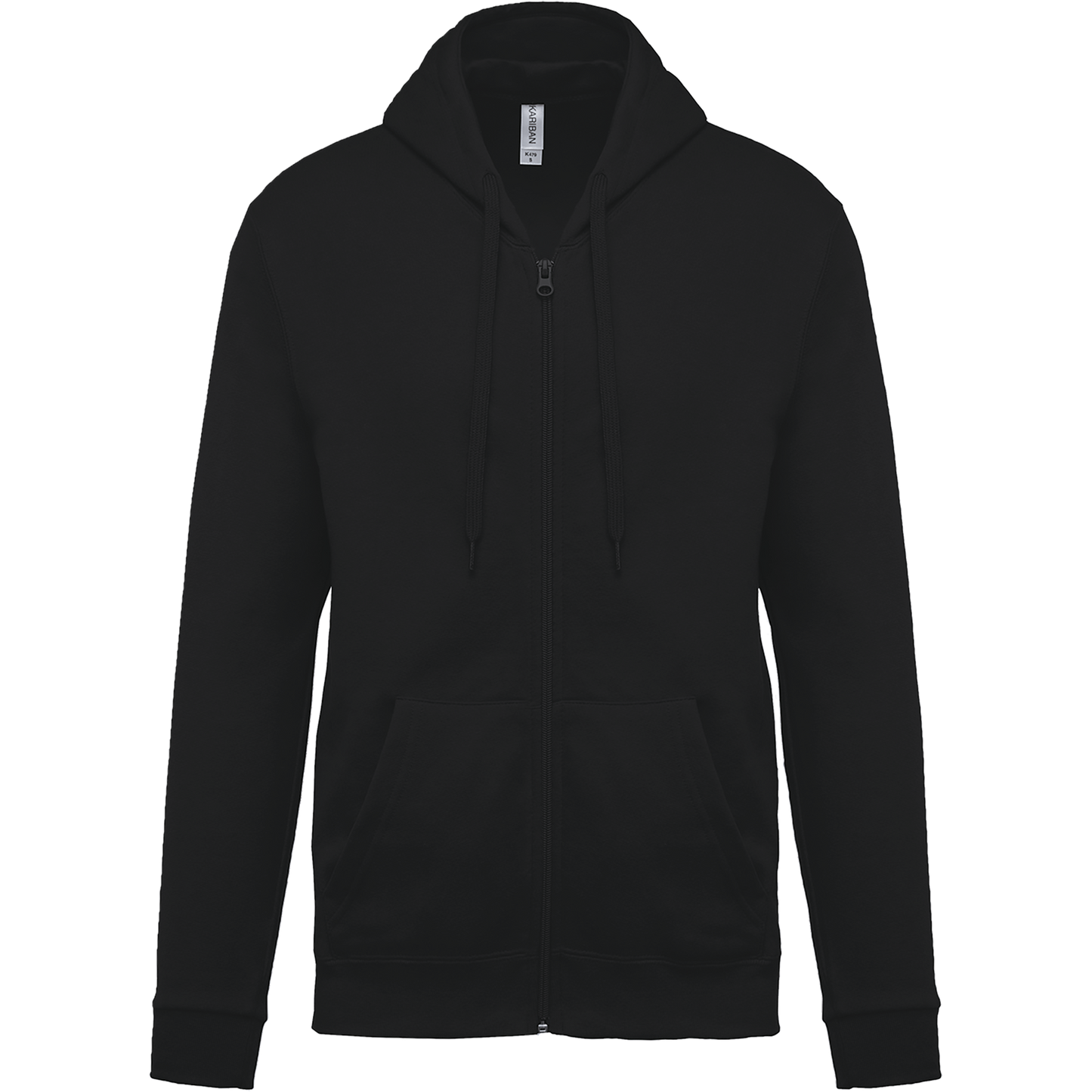Felpa con cappuccio full zip (K479-taglie-standard)