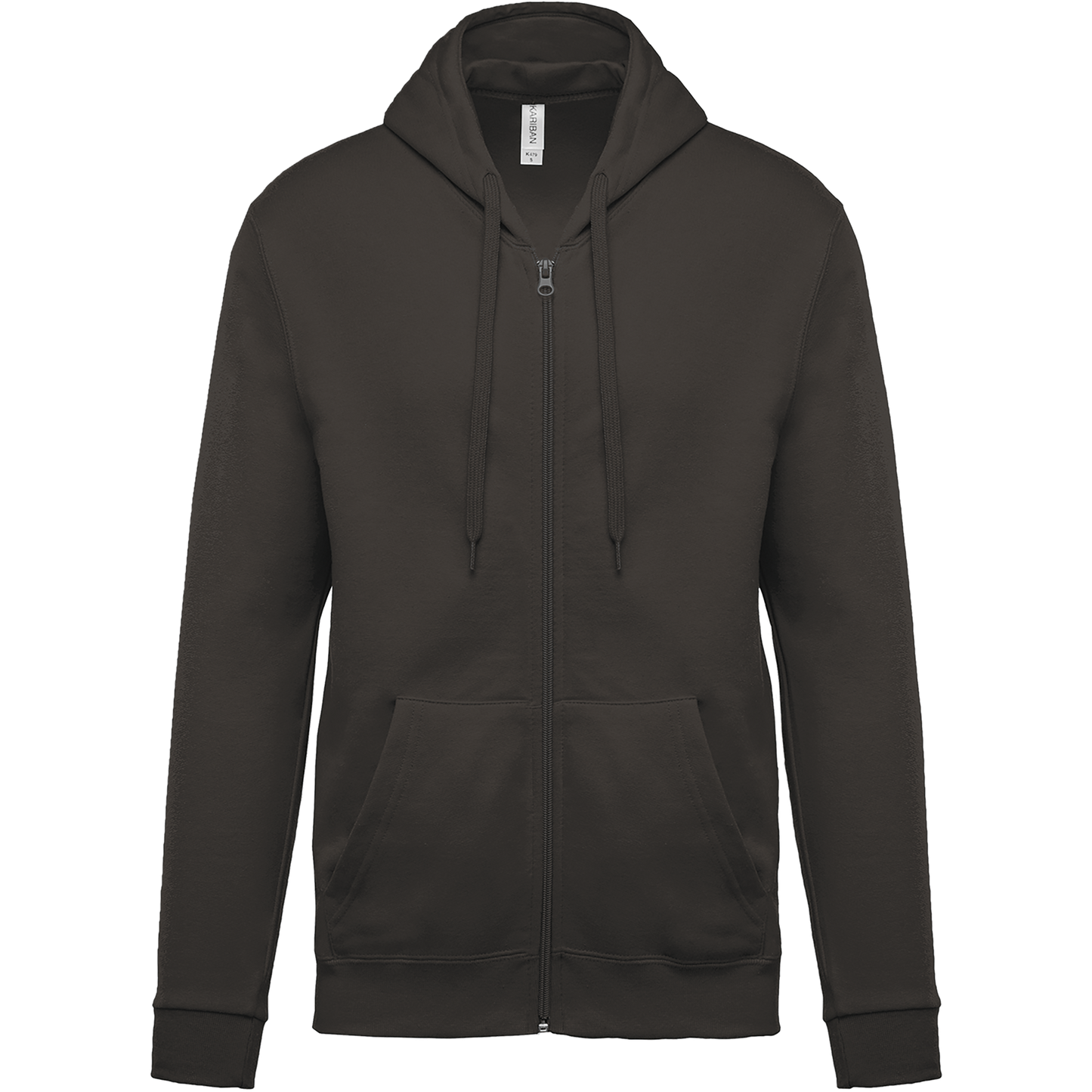 Felpa con cappuccio full zip (K479-taglie-standard)