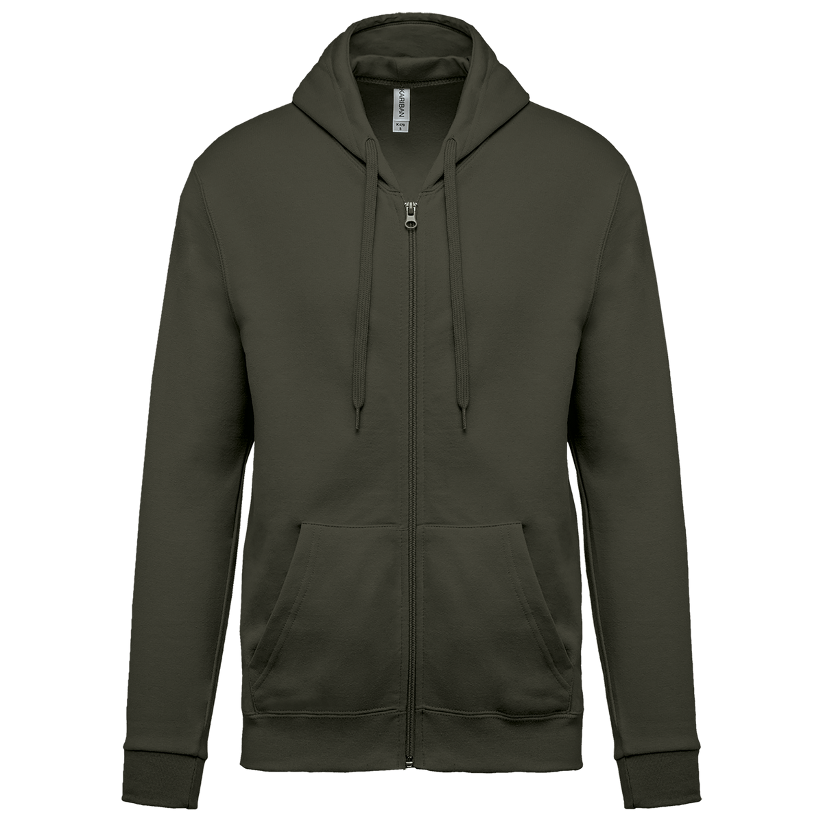 Felpa con cappuccio full zip (K479-taglie-grandi)