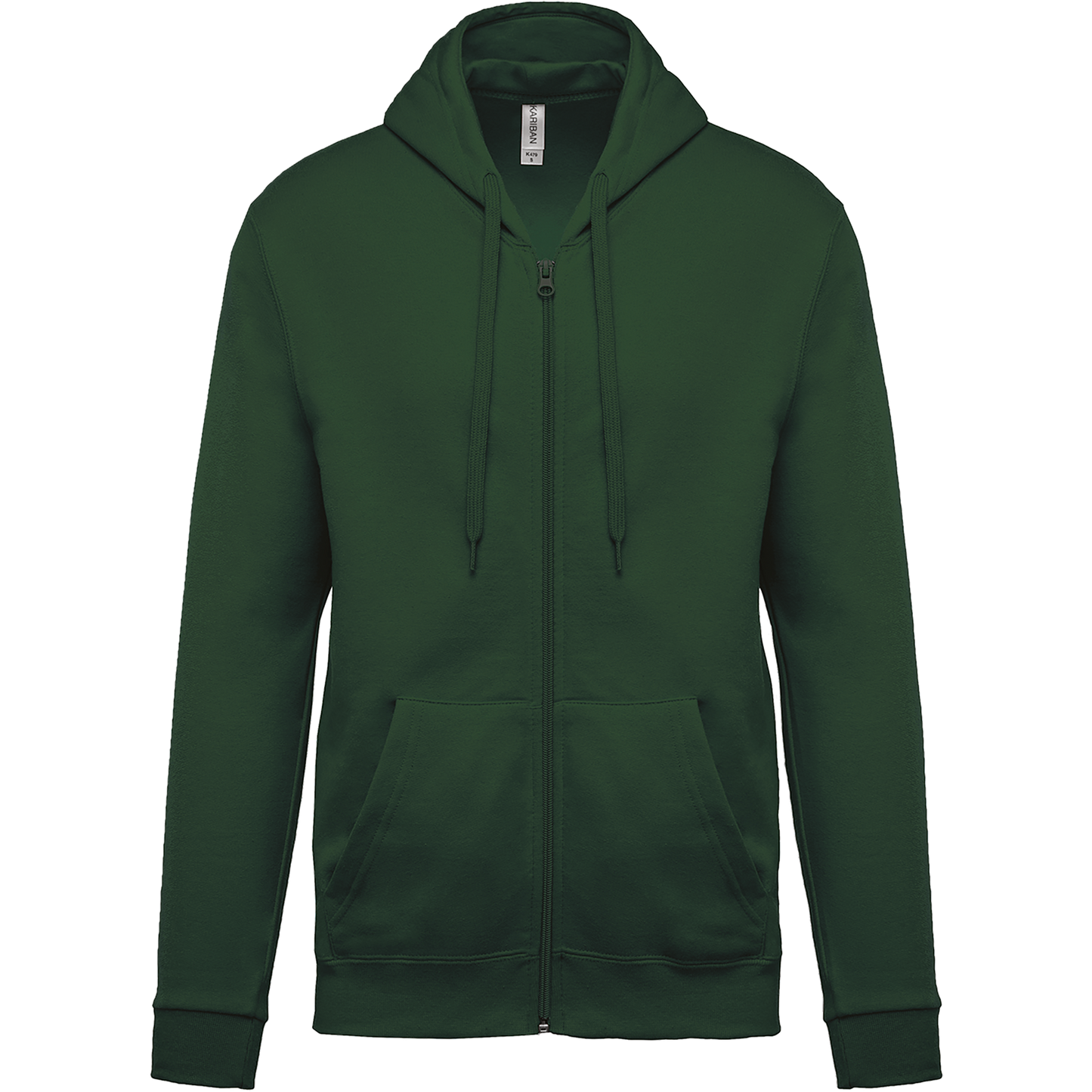 Felpa con cappuccio full zip (K479-taglie-standard)