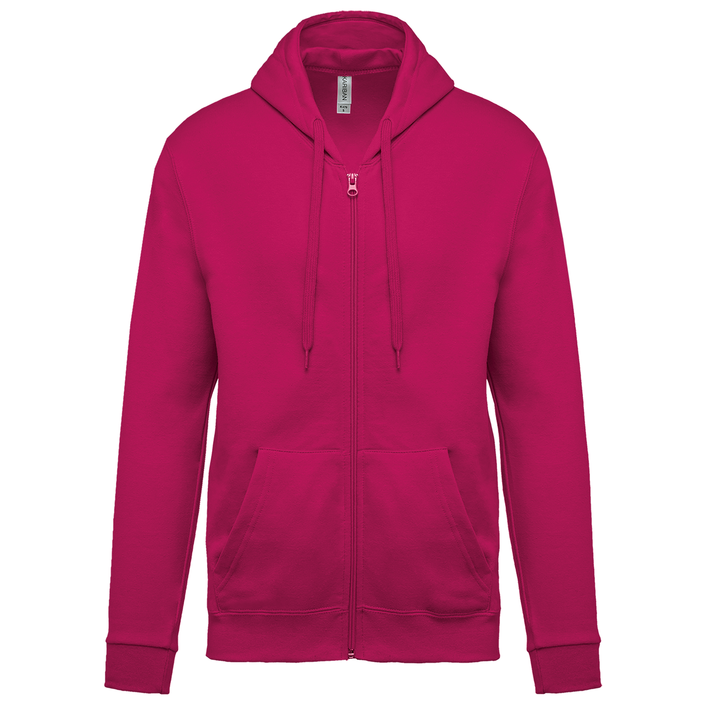 Felpa con cappuccio full zip (K479-taglie-standard)