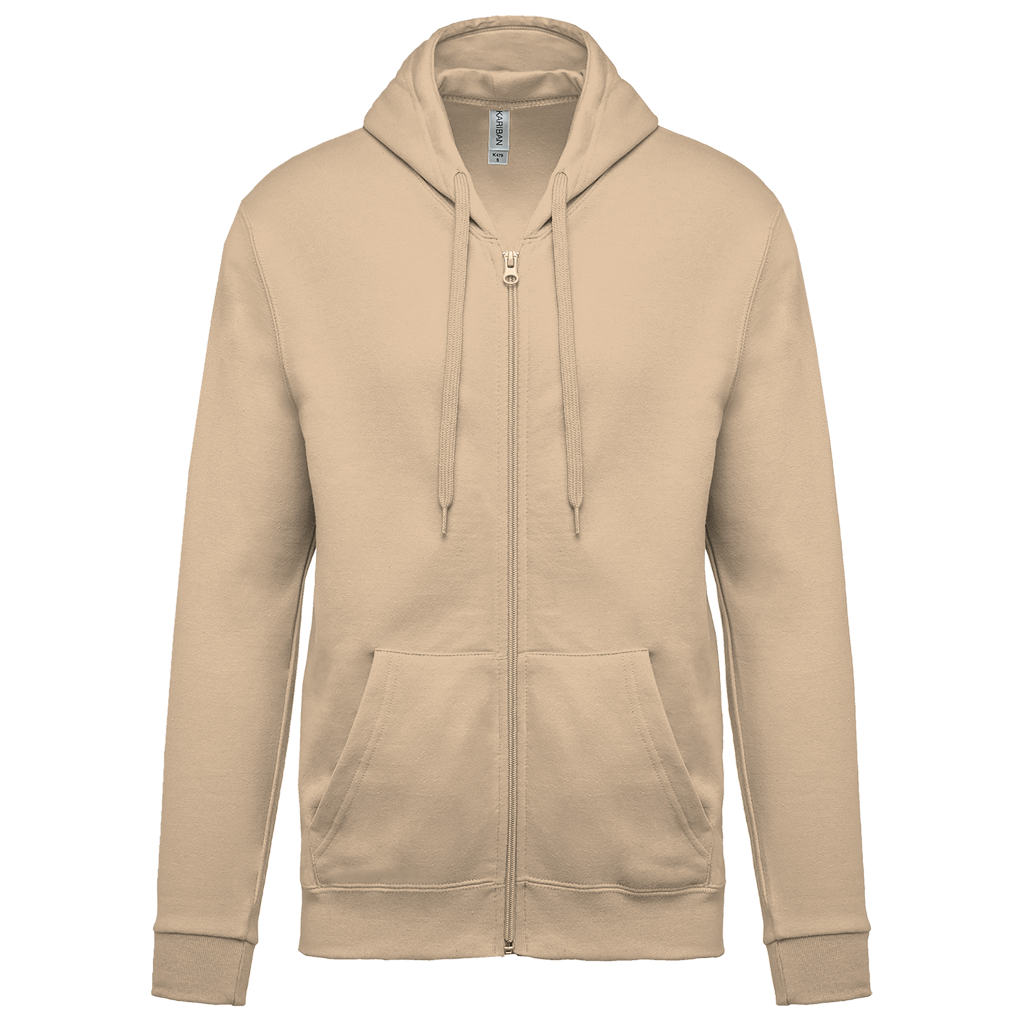 Felpa con cappuccio full zip (K479-taglie-standard)