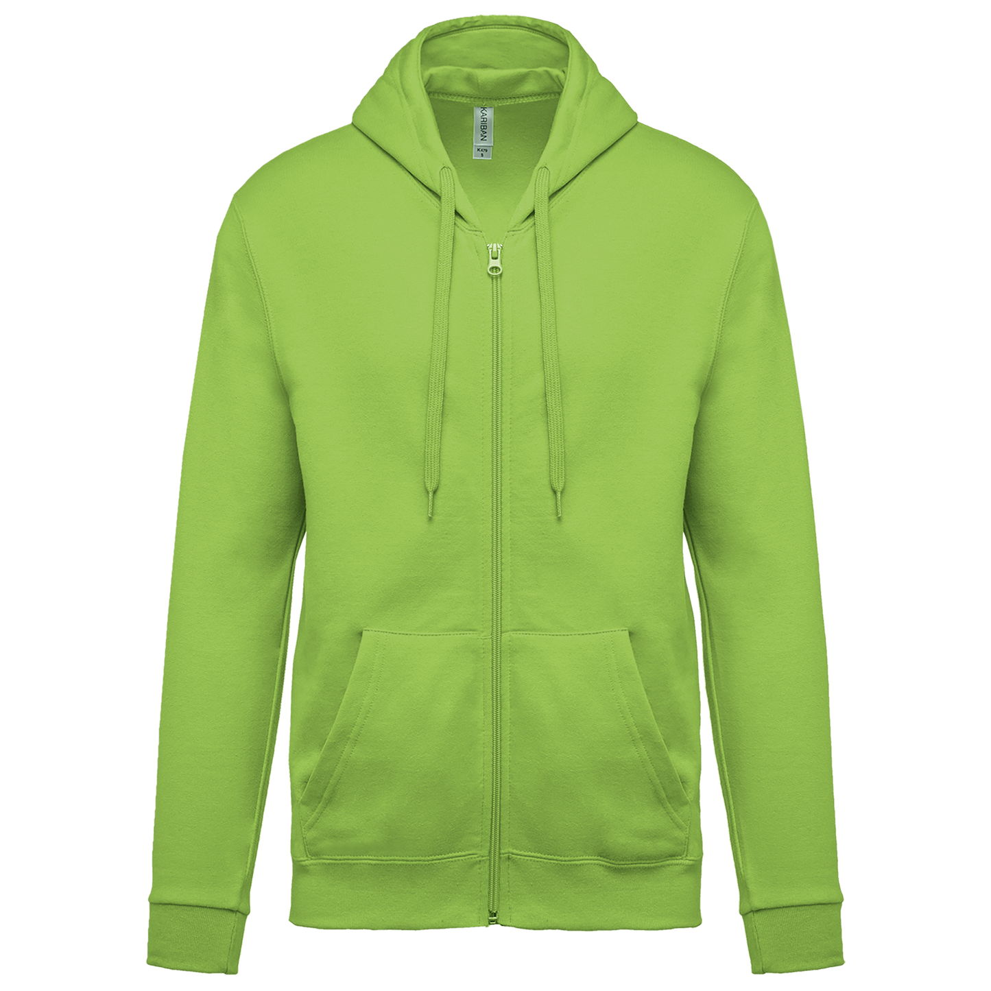 Felpa con cappuccio full zip (K479-taglie-standard)