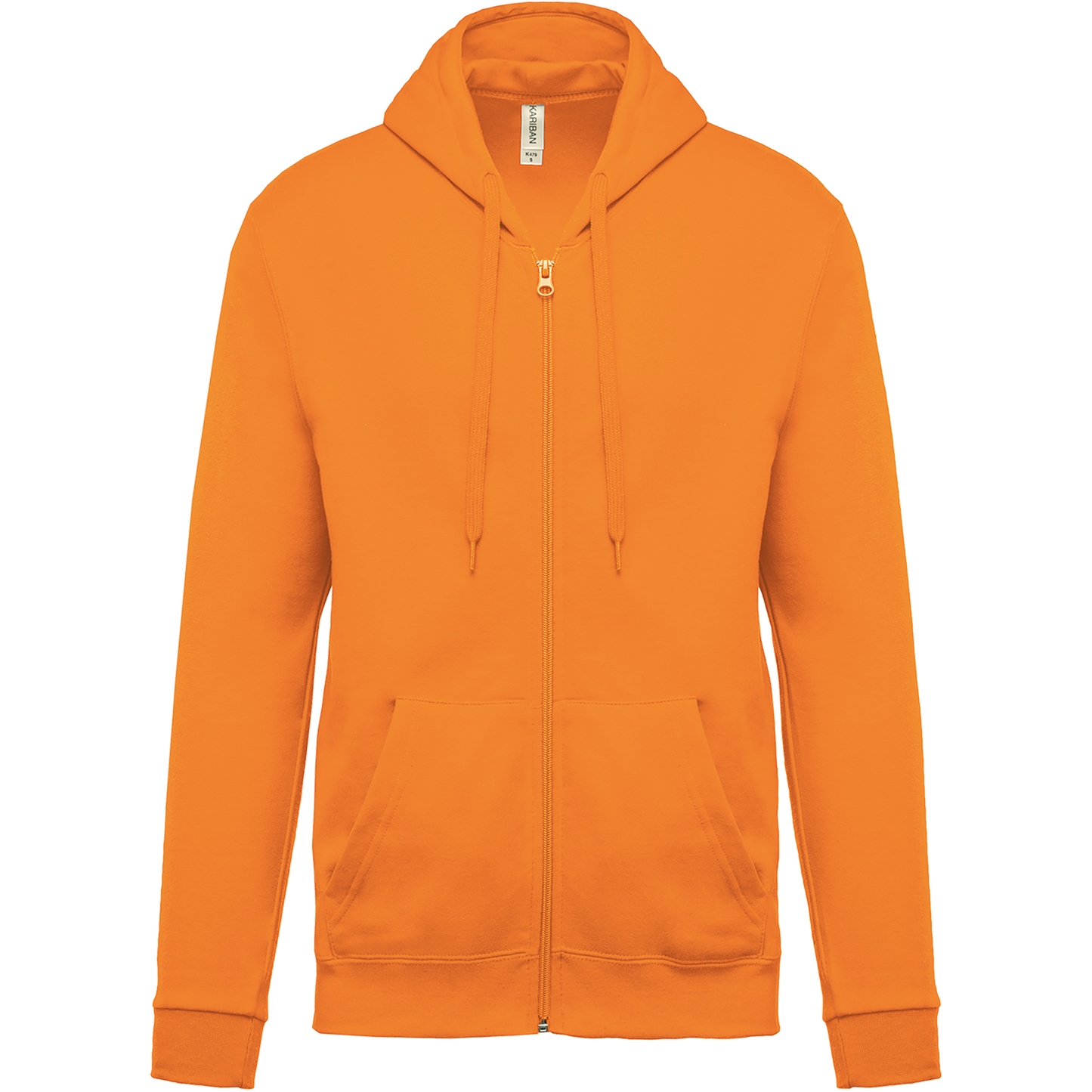 Felpa con cappuccio full zip (K479-taglie-standard)