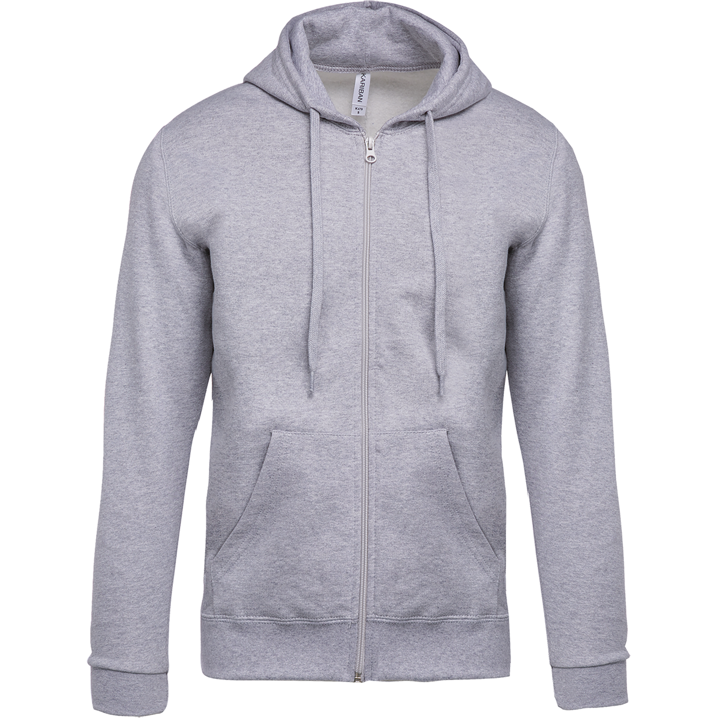 Felpa con cappuccio full zip (K479-taglie-extralarge)