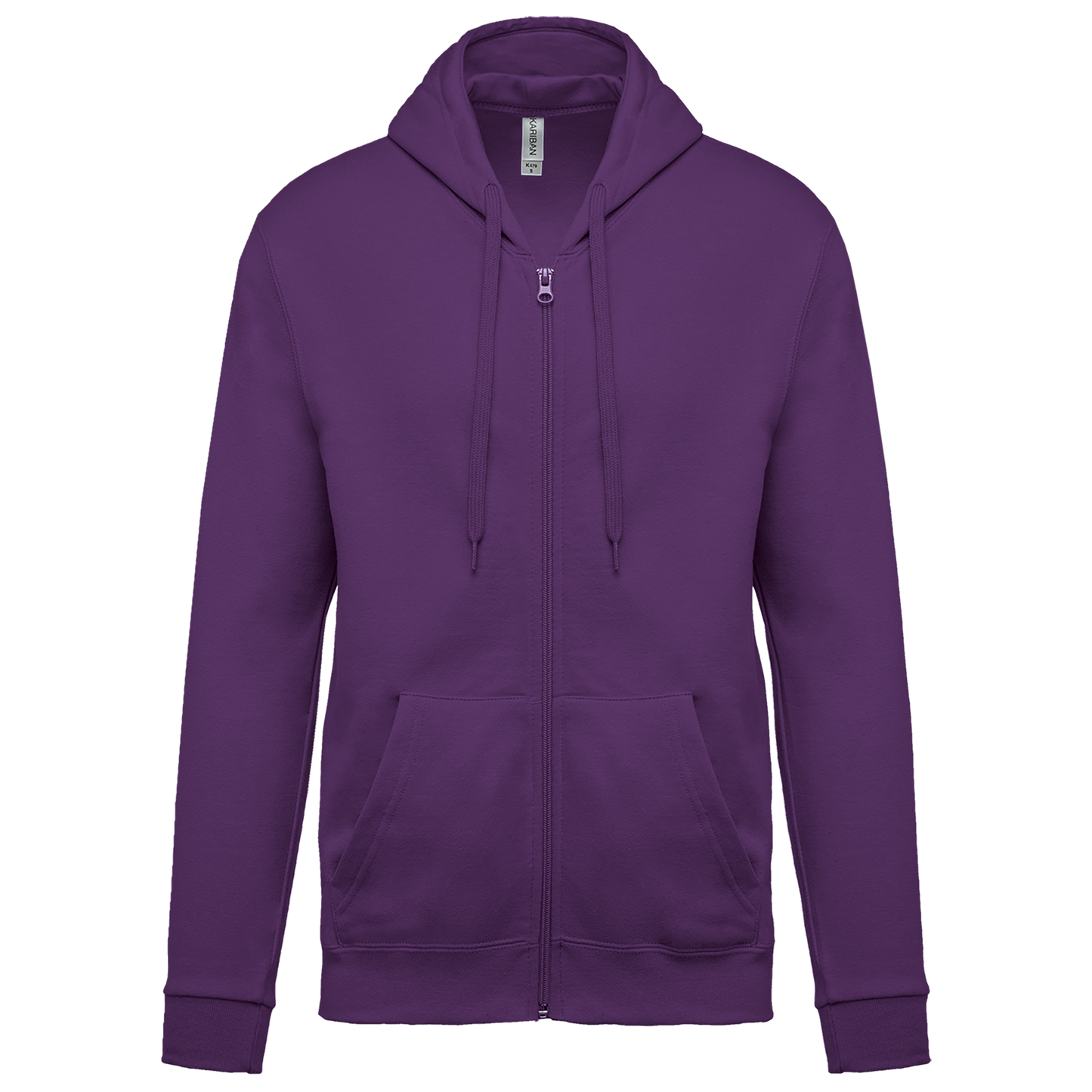 Felpa con cappuccio full zip (K479-taglie-extralarge)
