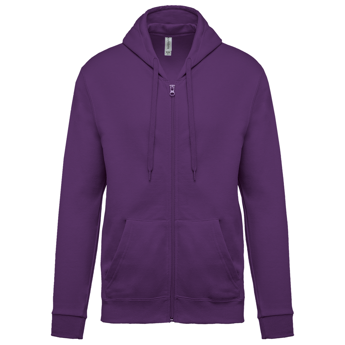 Felpa con cappuccio full zip (K479-taglie-grandi)