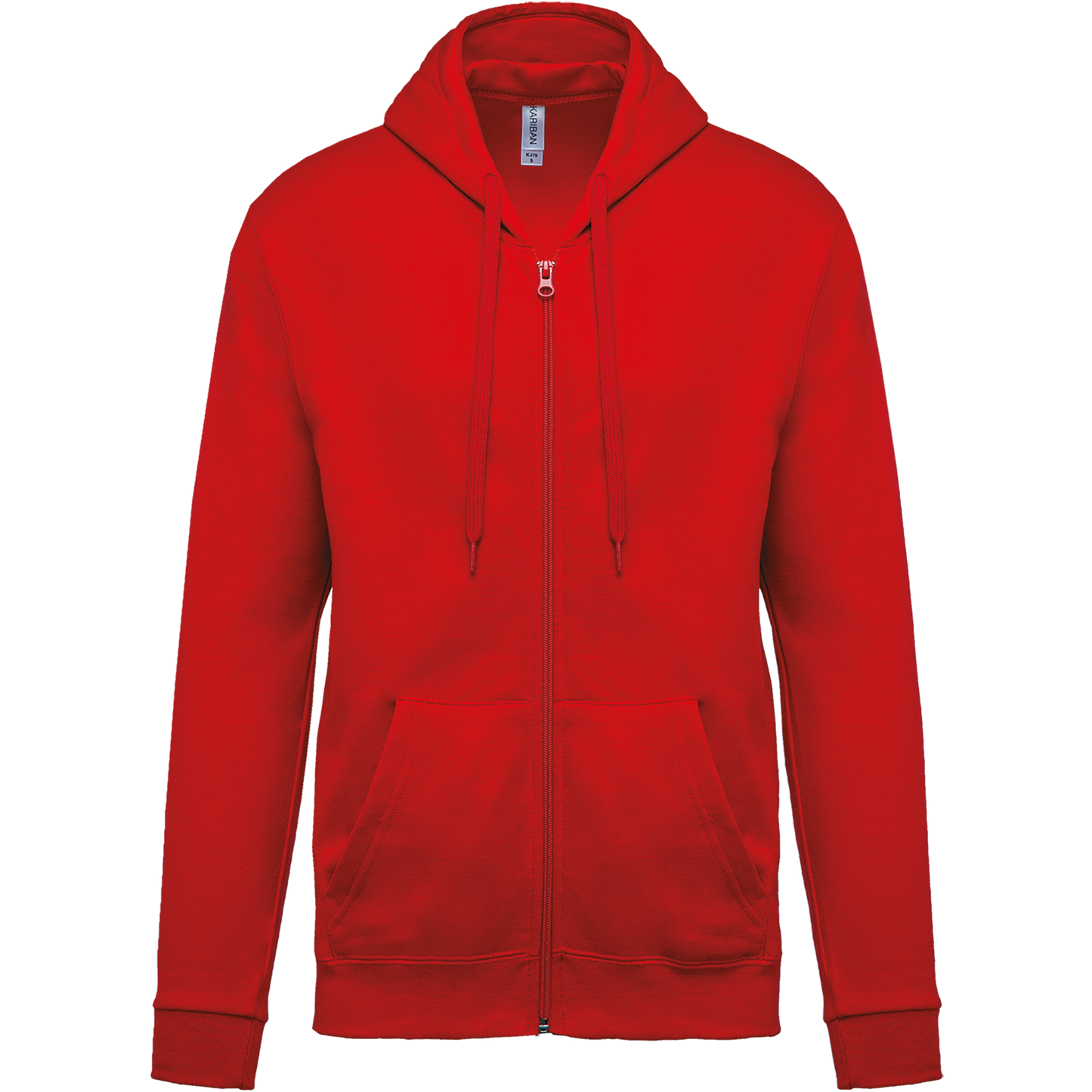 Felpa con cappuccio full zip (K479-taglie-standard)