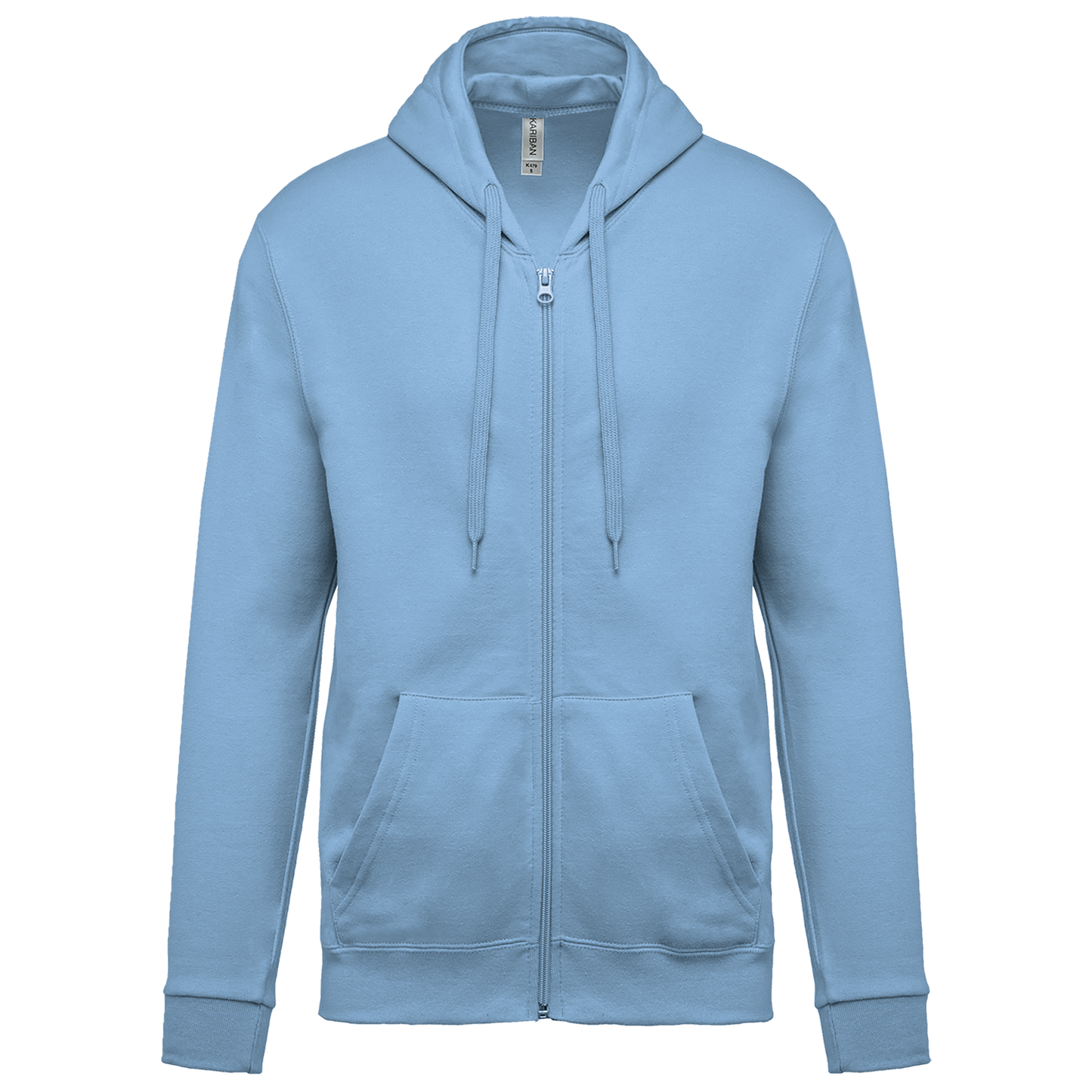 Felpa con cappuccio full zip (K479-taglie-extralarge)