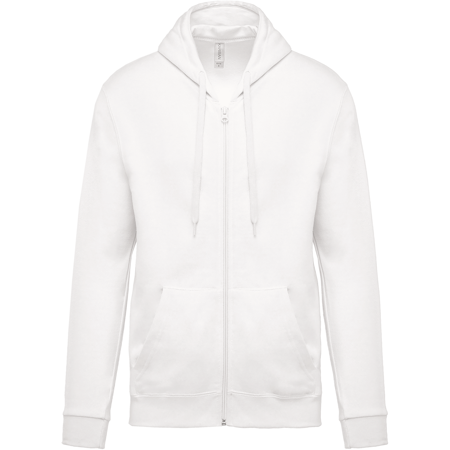 Felpa con cappuccio full zip (K479-taglie-standard)