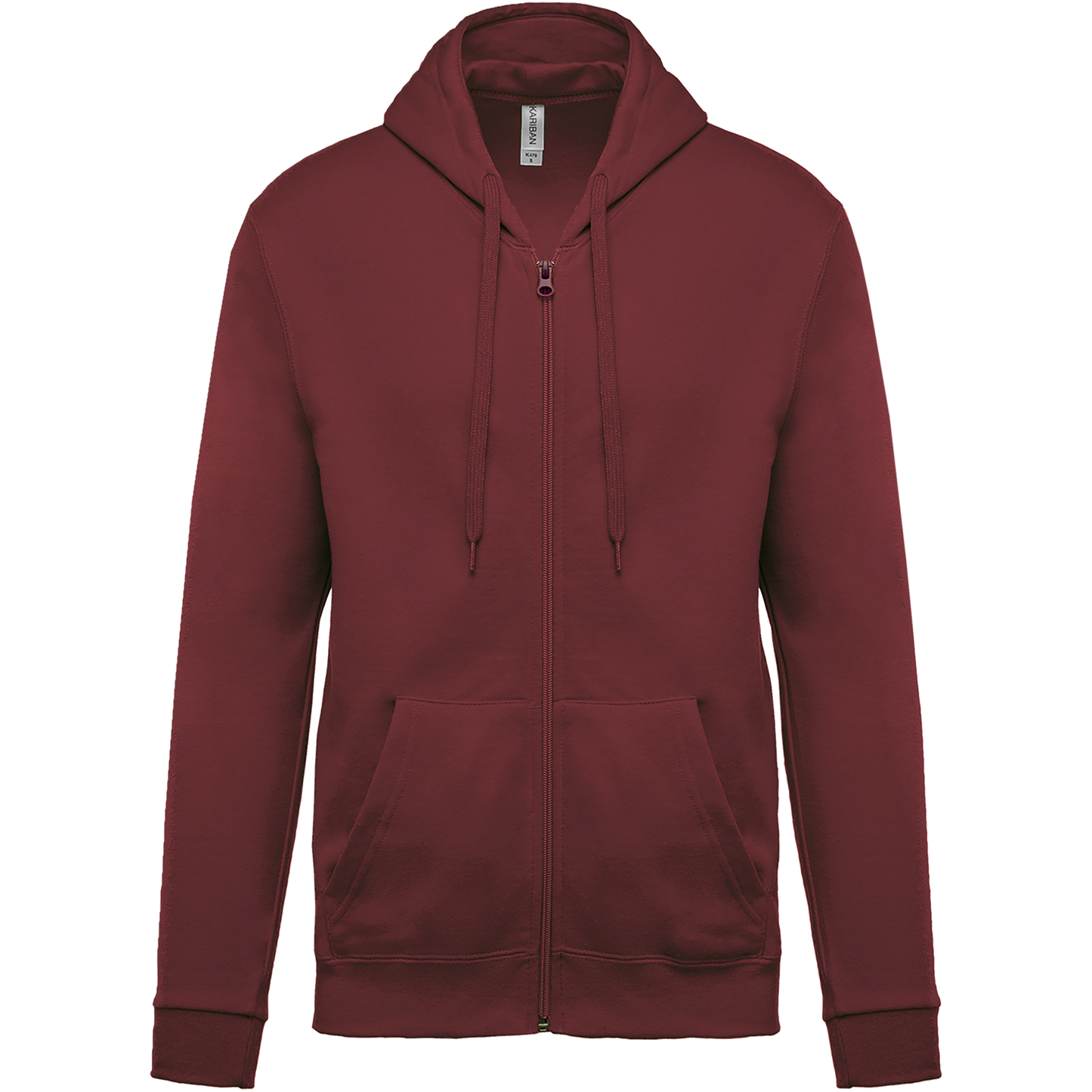 Felpa con cappuccio full zip (K479-taglie-extralarge)
