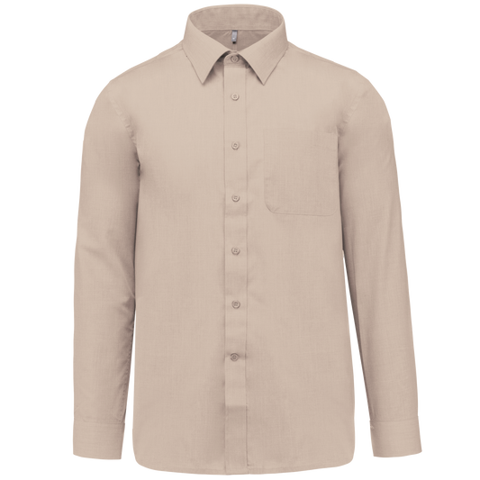 Camicia popeline policotone uomo facile da lavare (K545C-taglie-grandi)