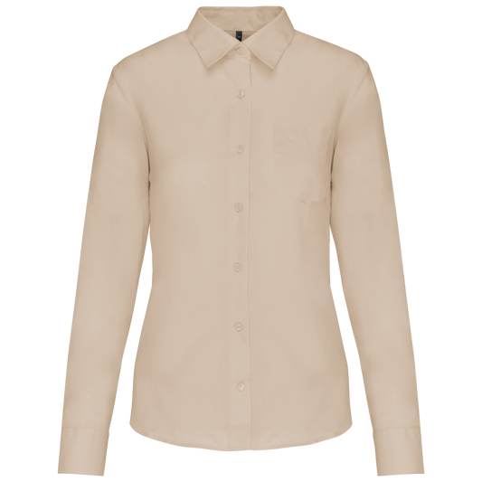 Camicia popeline policotone donna facile da lavare (K549C-taglie-grandi)