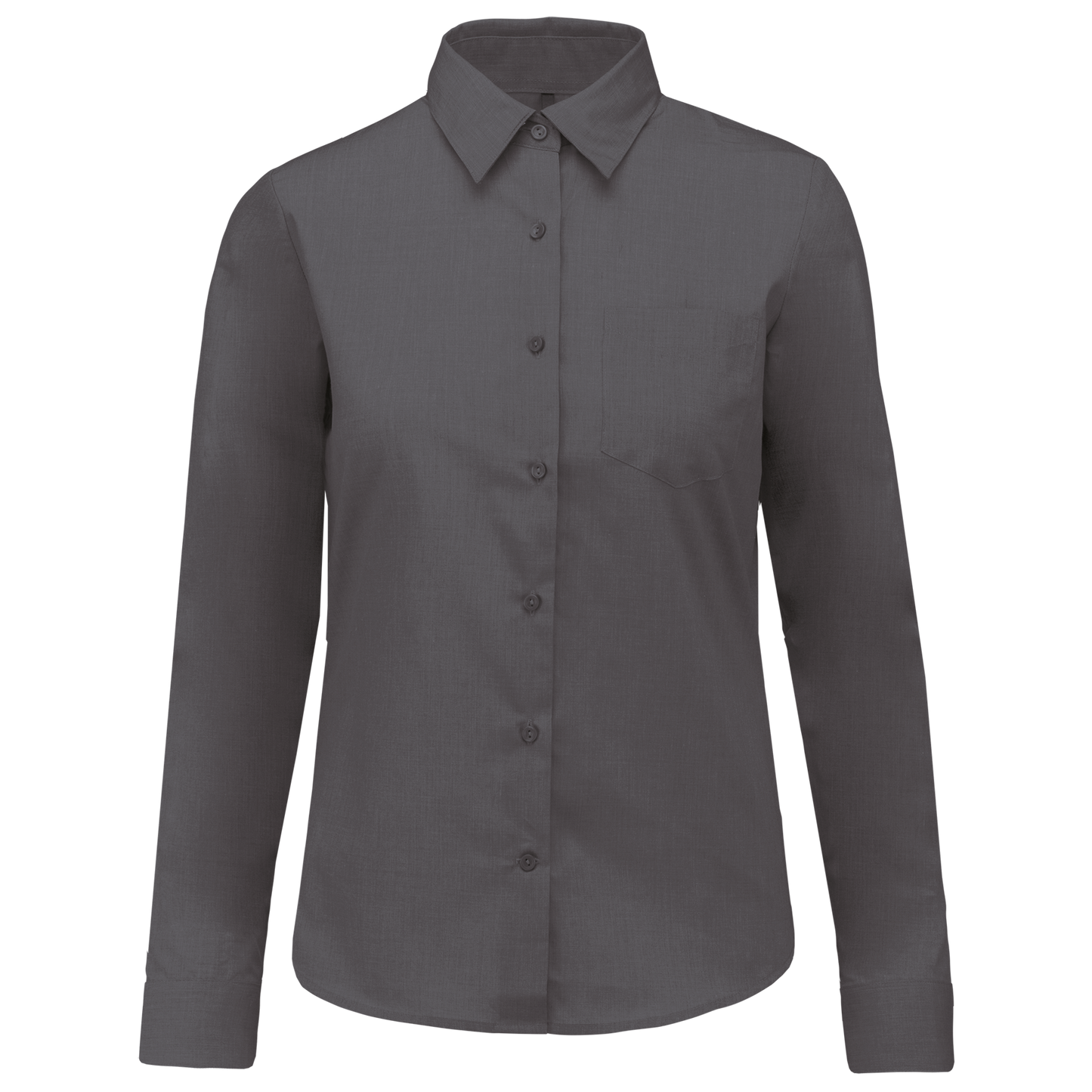 Camicia popeline policotone donna facile da lavare (K549C-taglie-grandi)