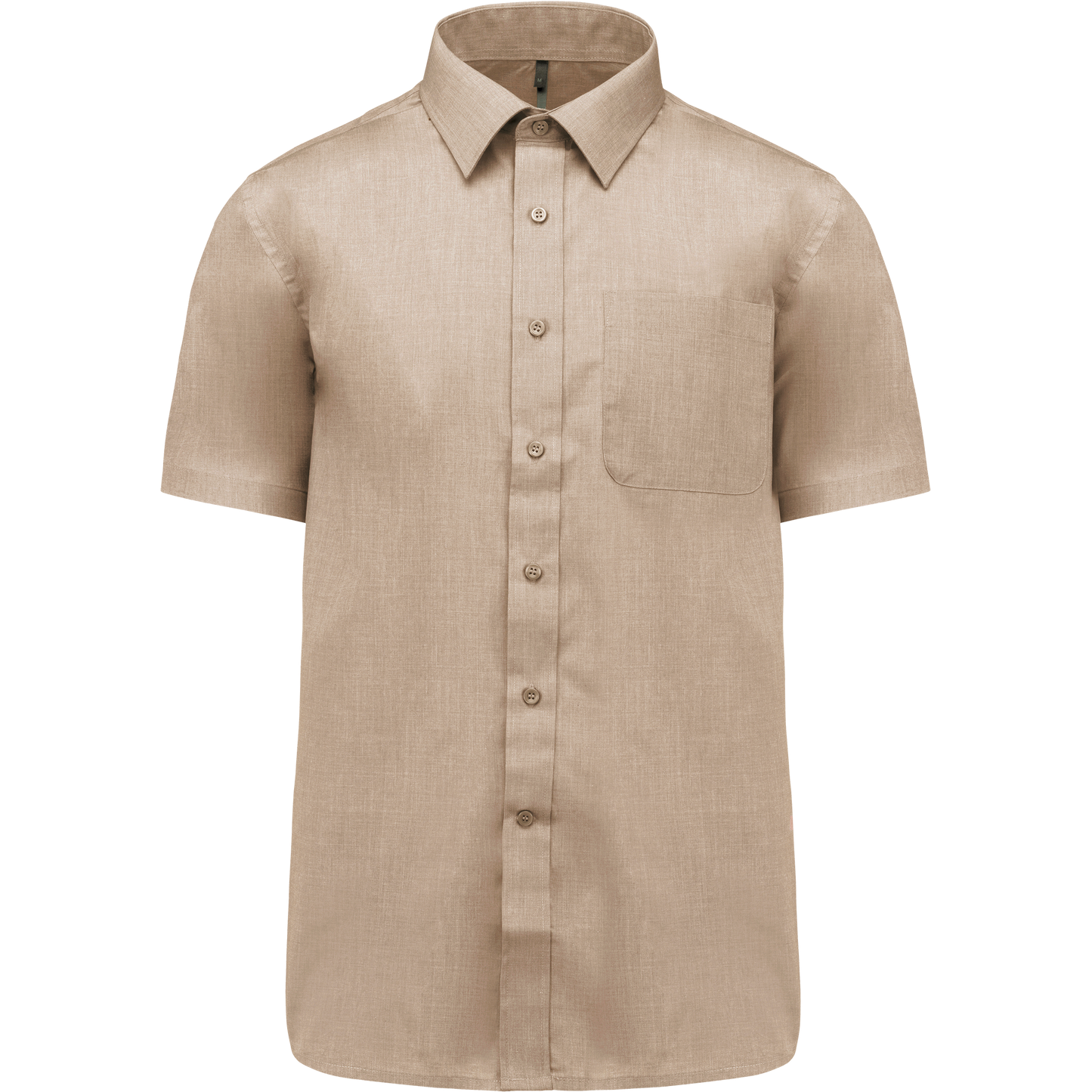 Camicia popeline policotone uomo maniche corte facile da lavare (K551C-taglie-extralarge)