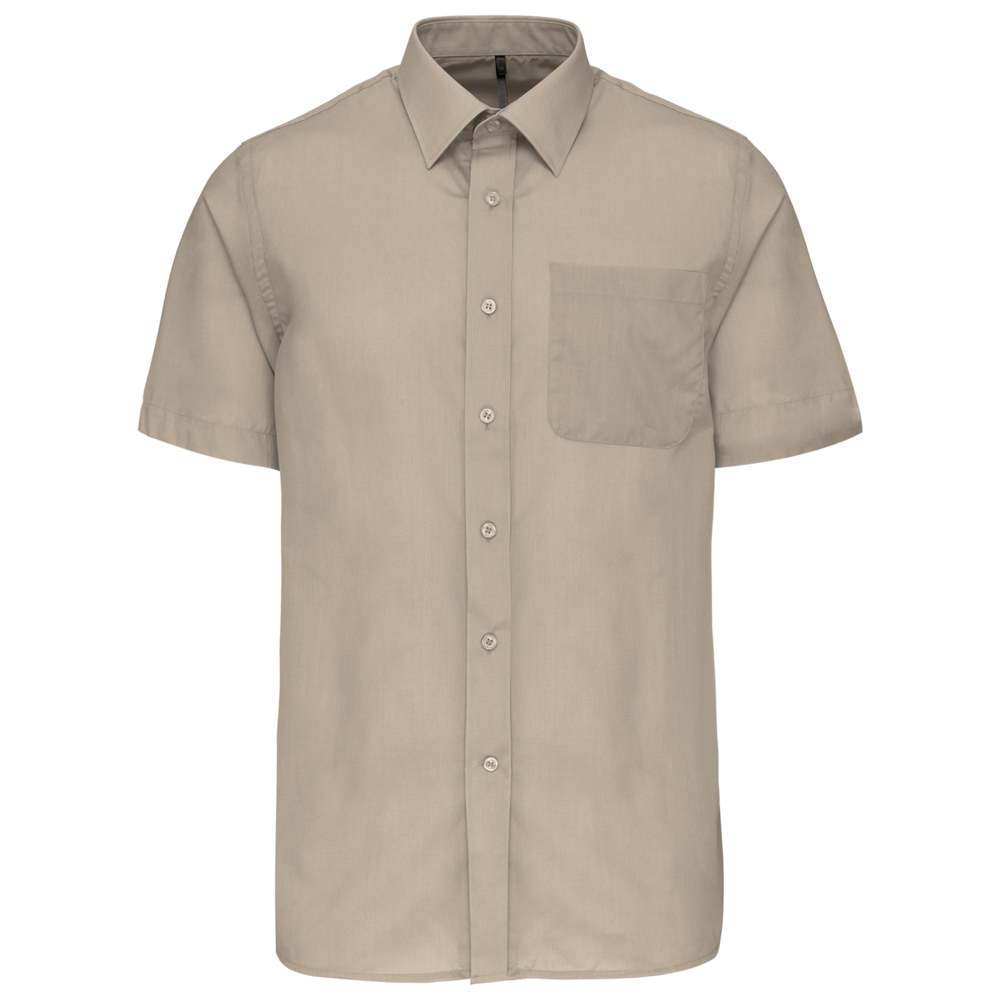 Camicia popeline policotone uomo maniche corte facile da lavare (K551C-taglie-grandi)