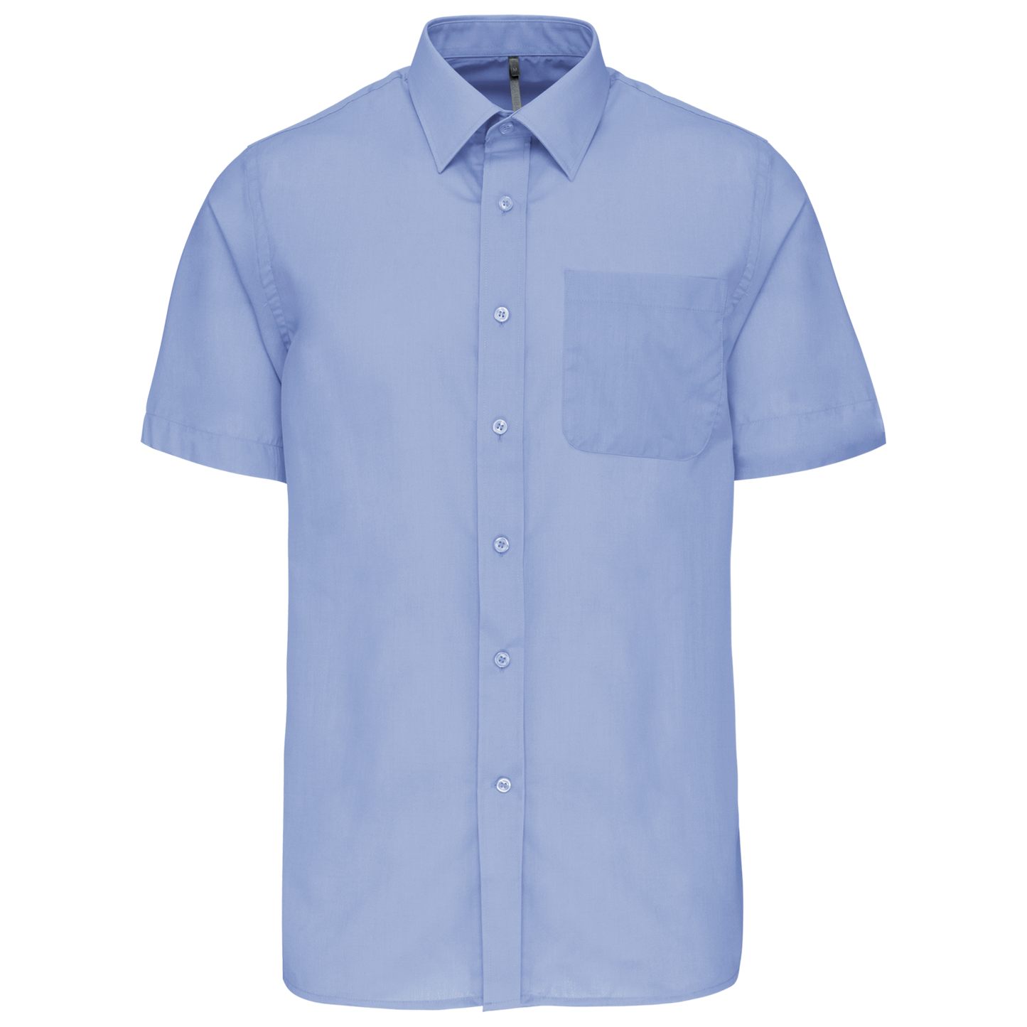 Camicia popeline policotone uomo maniche corte facile da lavare (K551C-taglie-grandi)