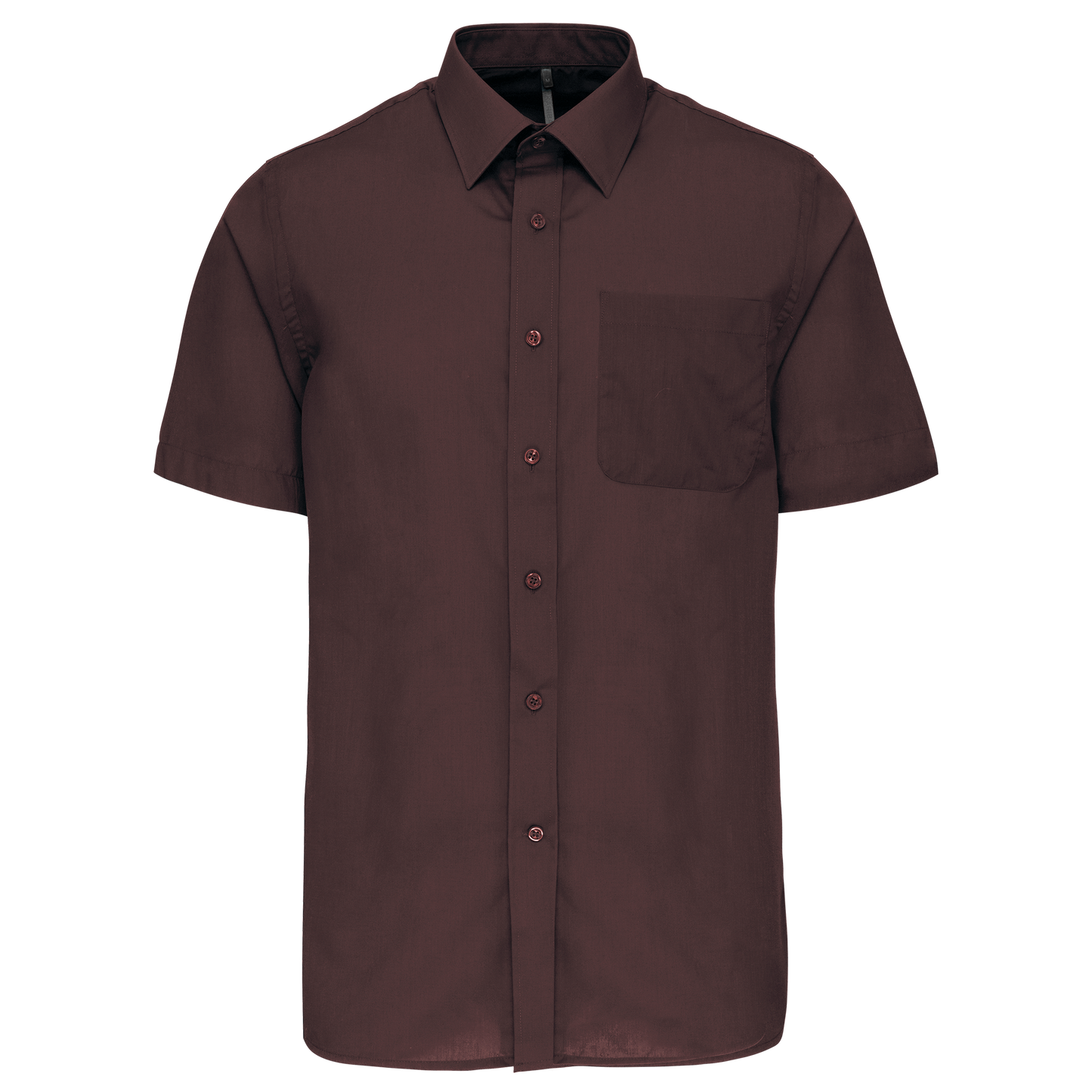 Camicia popeline policotone uomo maniche corte facile da lavare (K551C-taglie-grandi)