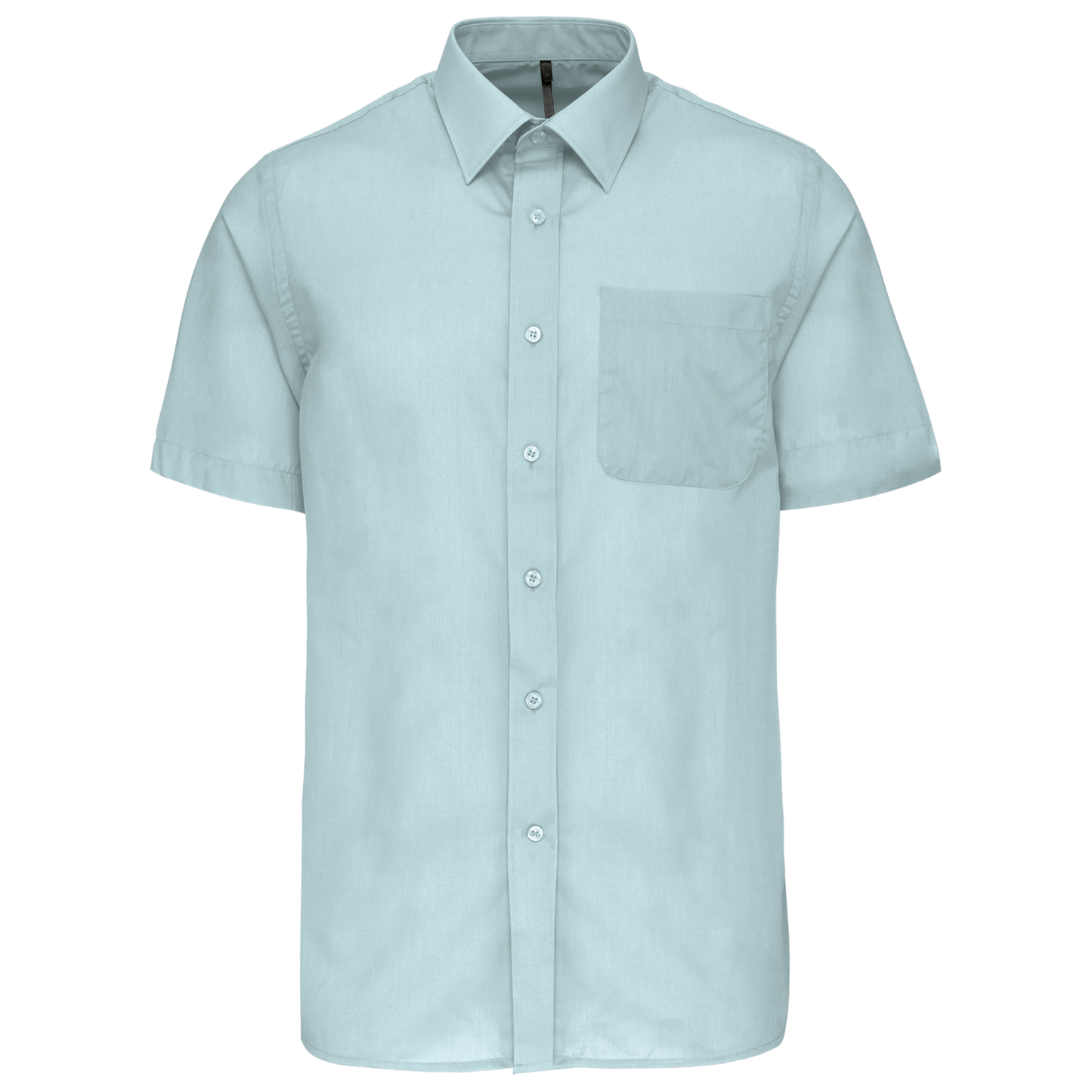 Camicia popeline policotone uomo maniche corte facile da lavare (K551C-taglie-extralarge)