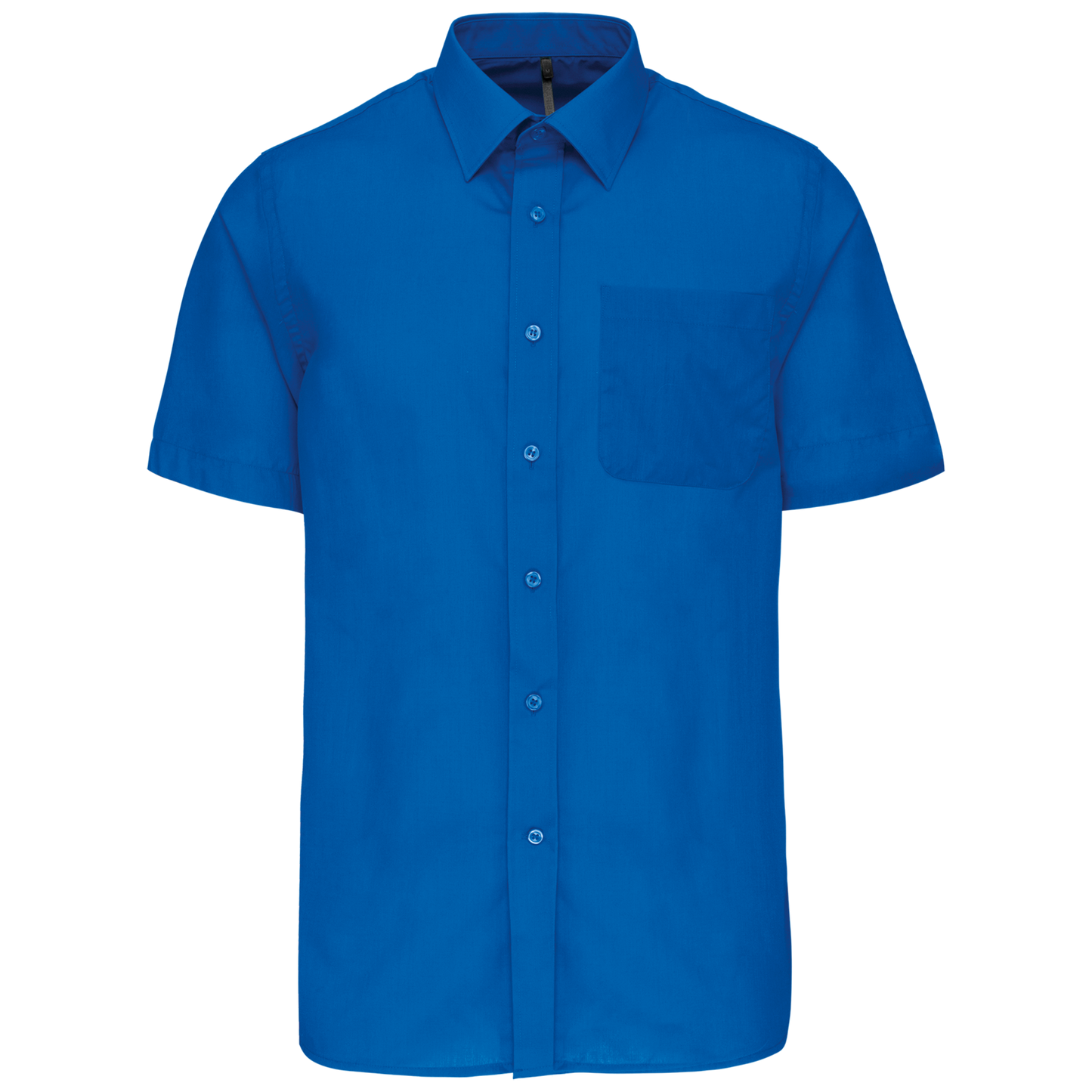 Camicia popeline policotone uomo maniche corte facile da lavare (K551C-taglie-grandi)
