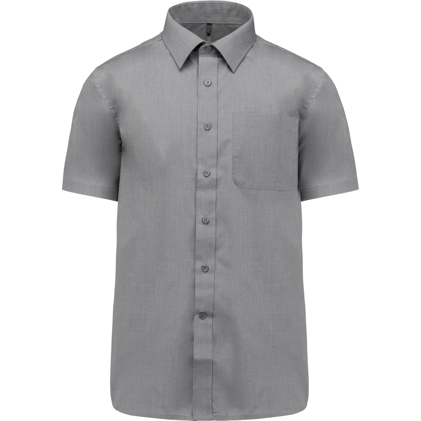 Camicia popeline policotone uomo maniche corte facile da lavare (K551C-taglie-extralarge)
