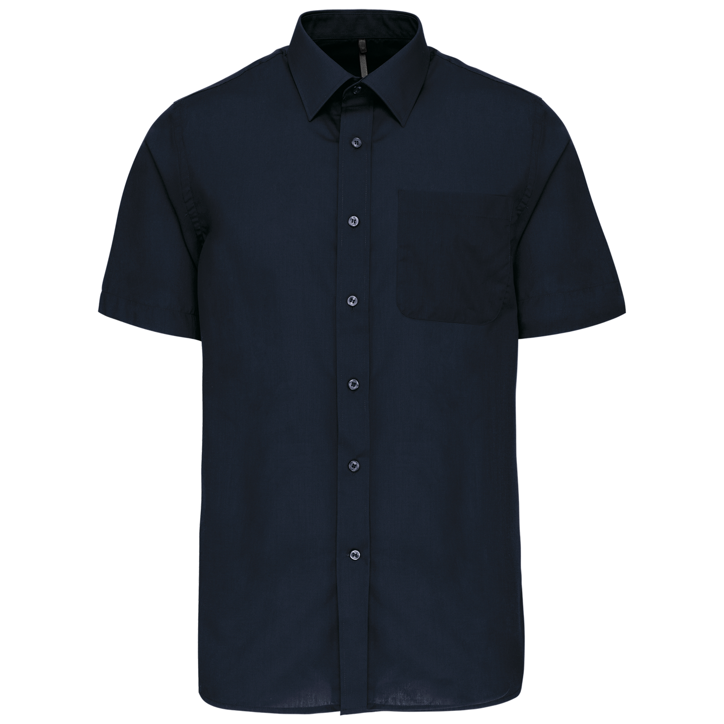 Camicia popeline policotone uomo maniche corte facile da lavare (K551C-taglie-extralarge)