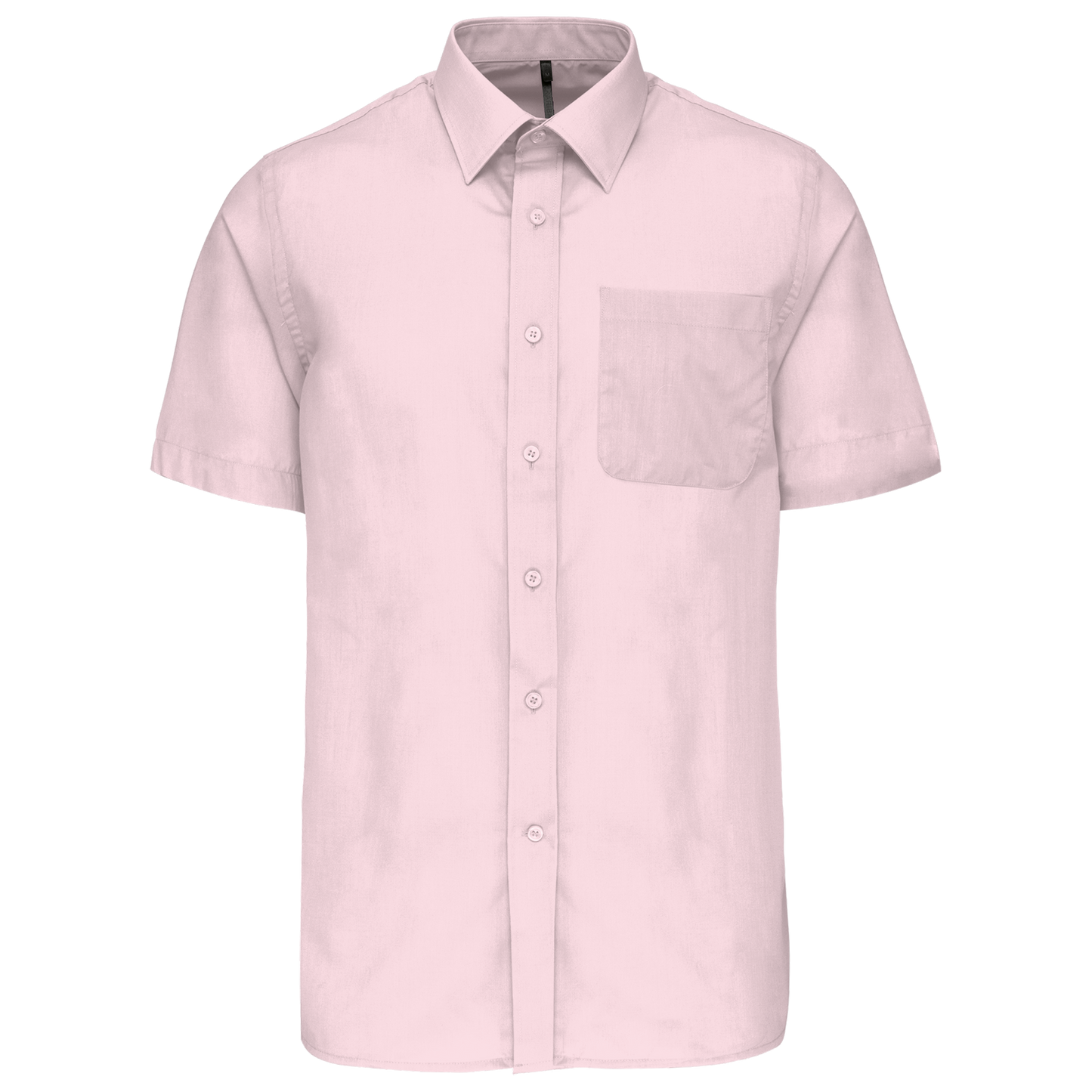 Camicia popeline policotone uomo maniche corte facile da lavare (K551C-taglie-grandi)