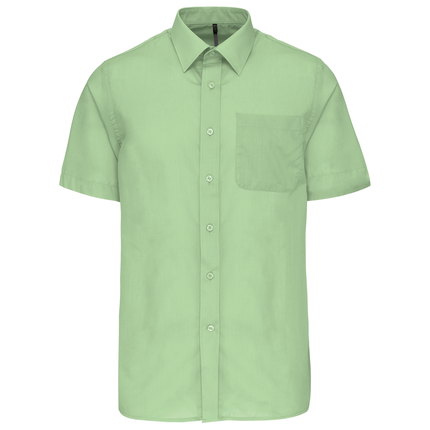 Camicia popeline policotone uomo maniche corte facile da lavare (K551C-taglie-extralarge)