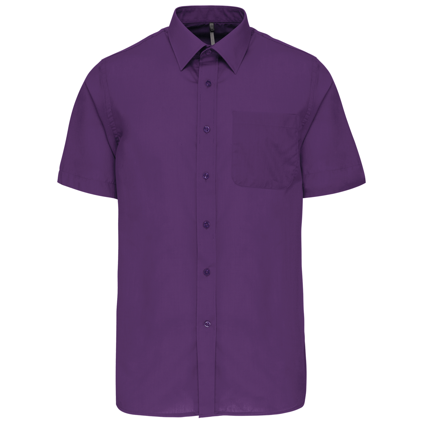 Camicia popeline policotone uomo maniche corte facile da lavare (K551C-taglie-grandi)