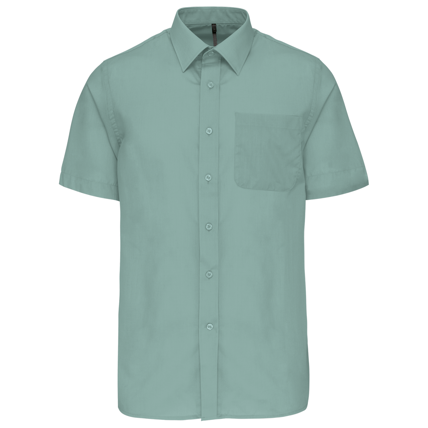 Camicia popeline policotone uomo maniche corte facile da lavare (K551C-taglie-standard)