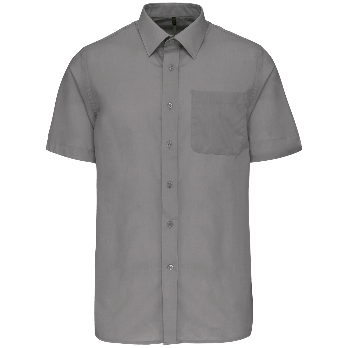 Camicia popeline policotone uomo maniche corte facile da lavare (K551C-taglie-extralarge)