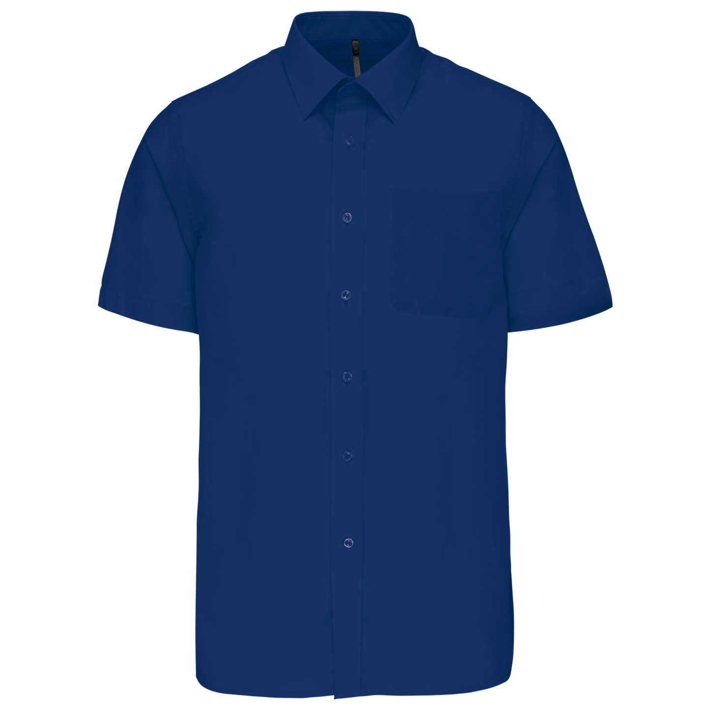 Camicia popeline policotone uomo maniche corte facile da lavare (K551C-taglie-standard)