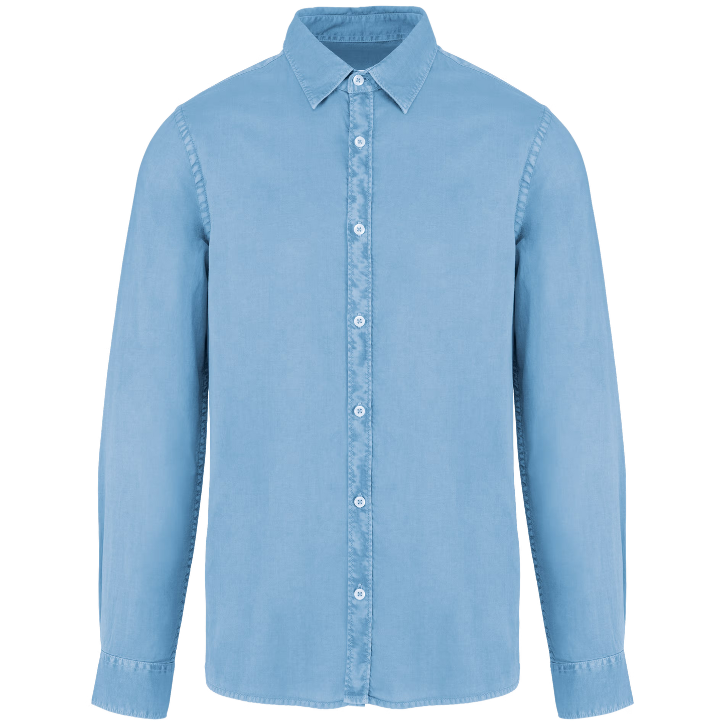 Camicia uomo ecosostenibile slavata  vintage look (NS502C)