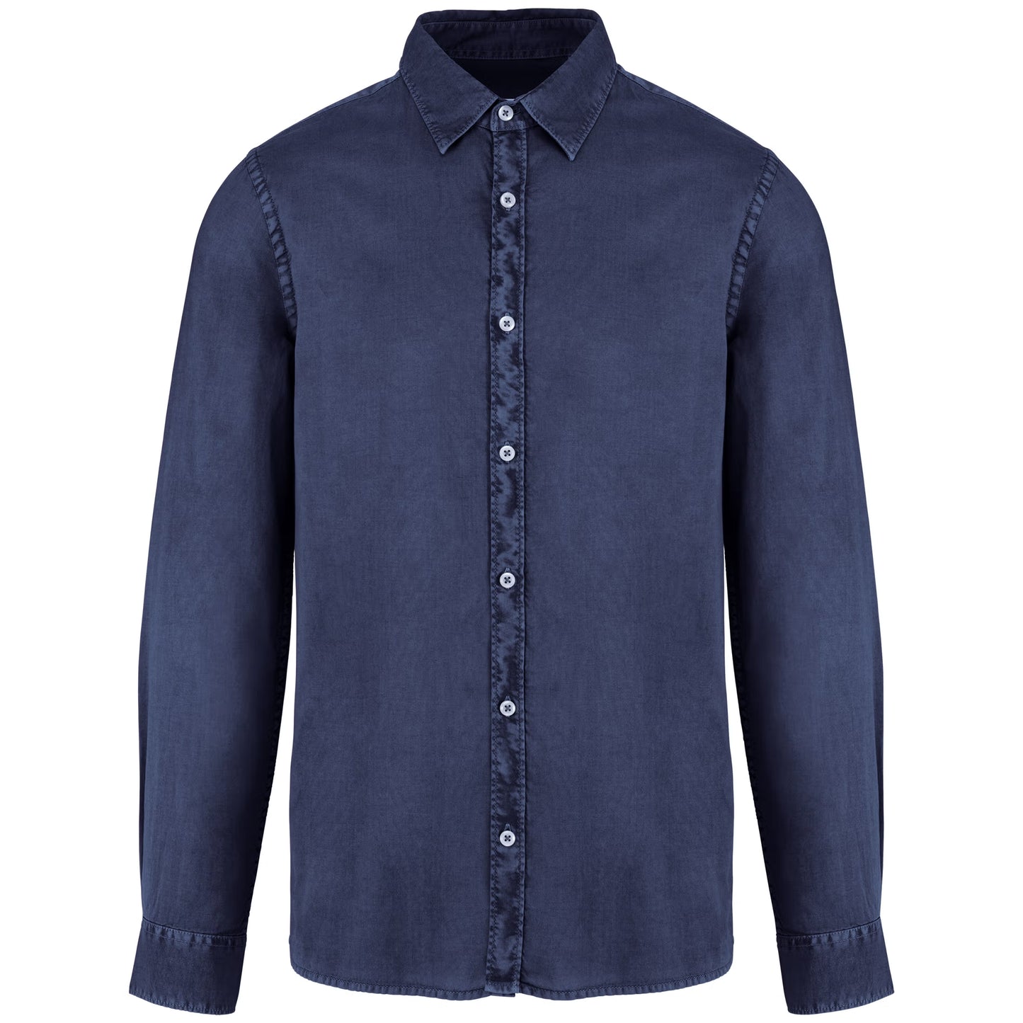 Camicia uomo ecosostenibile slavata  vintage look (NS502C)