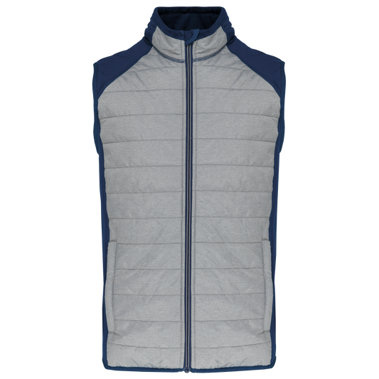 Giacca sportiva bimateriale smanicata (PA235A)