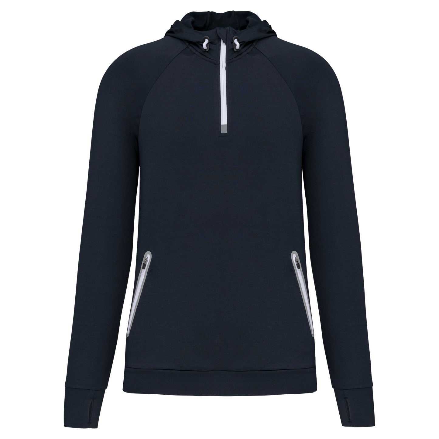 Felpa sportiva con cappuccio zip 1/4 unisex (PA360)