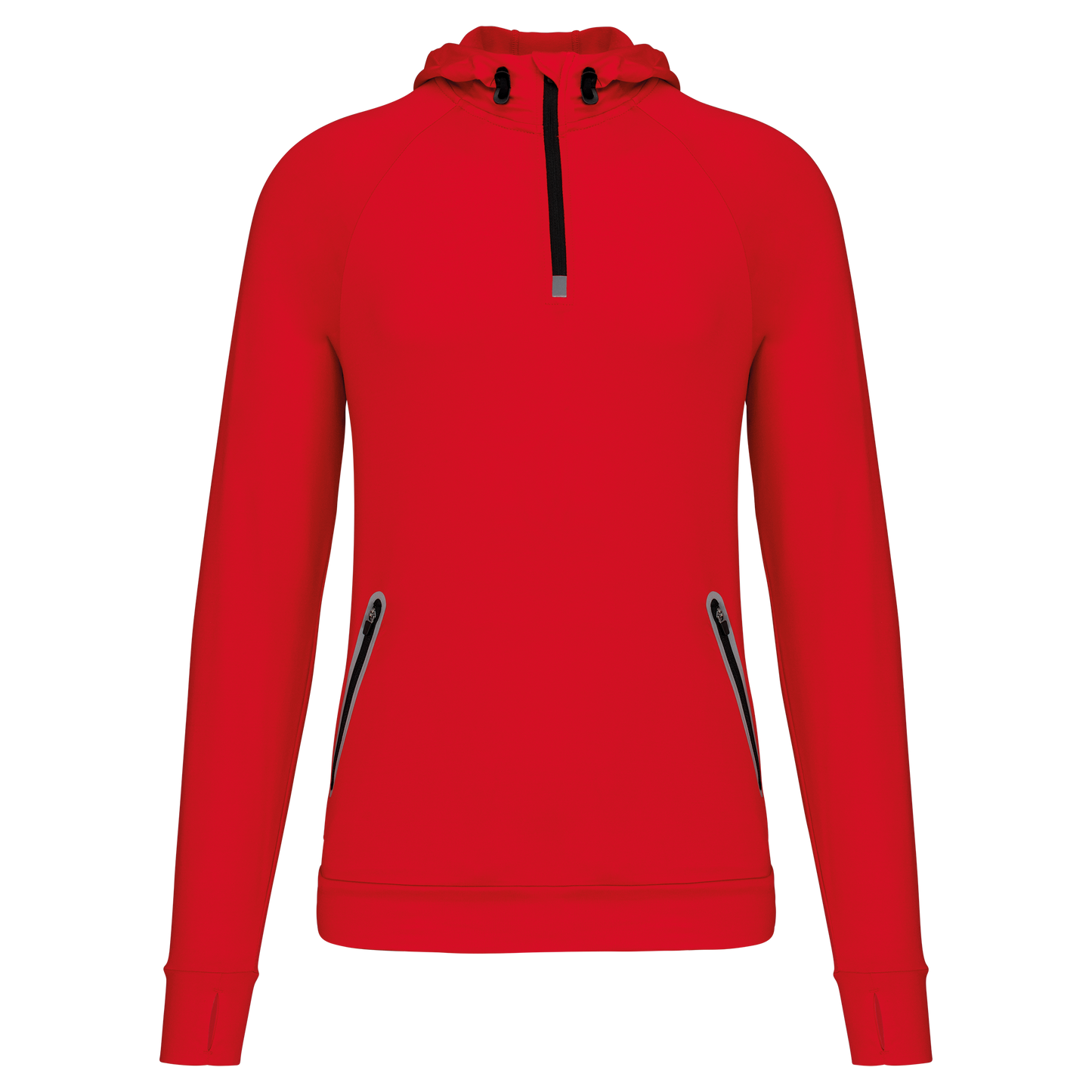Felpa sportiva con cappuccio zip 1/4 unisex (PA360)