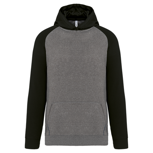 Felpa bambino con cappuccio bicolore (PA370)