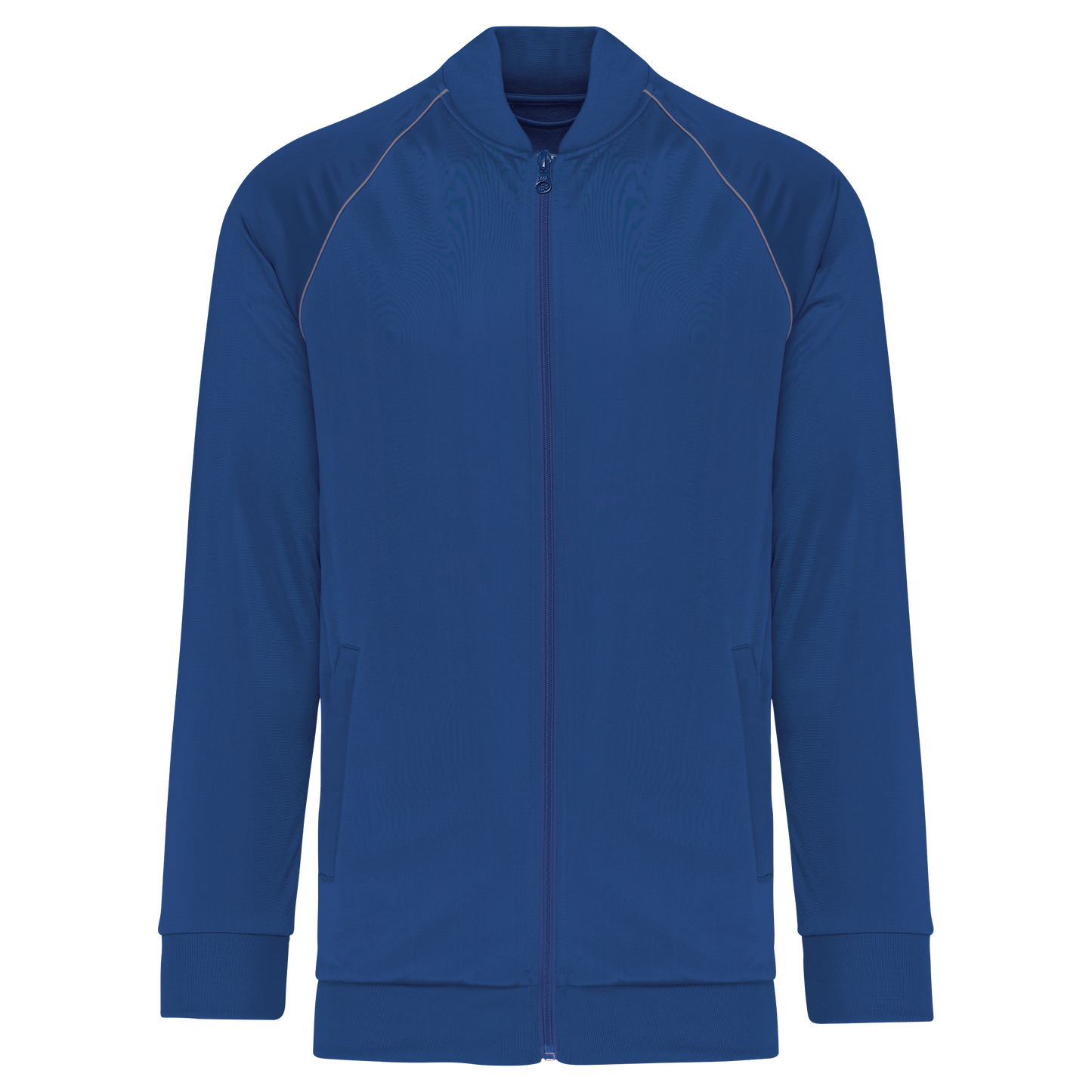 Giacca tuta unisex con zip e colletto rigato (PA384)