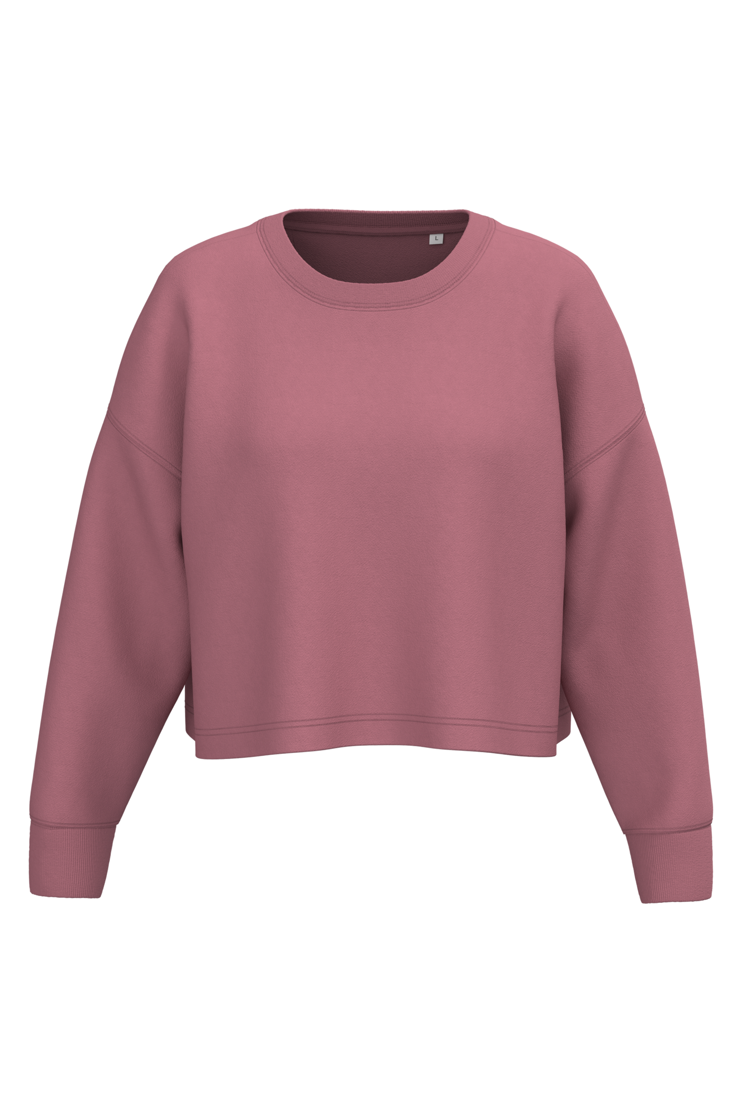 Felpa crop girocollo donna (PA395)