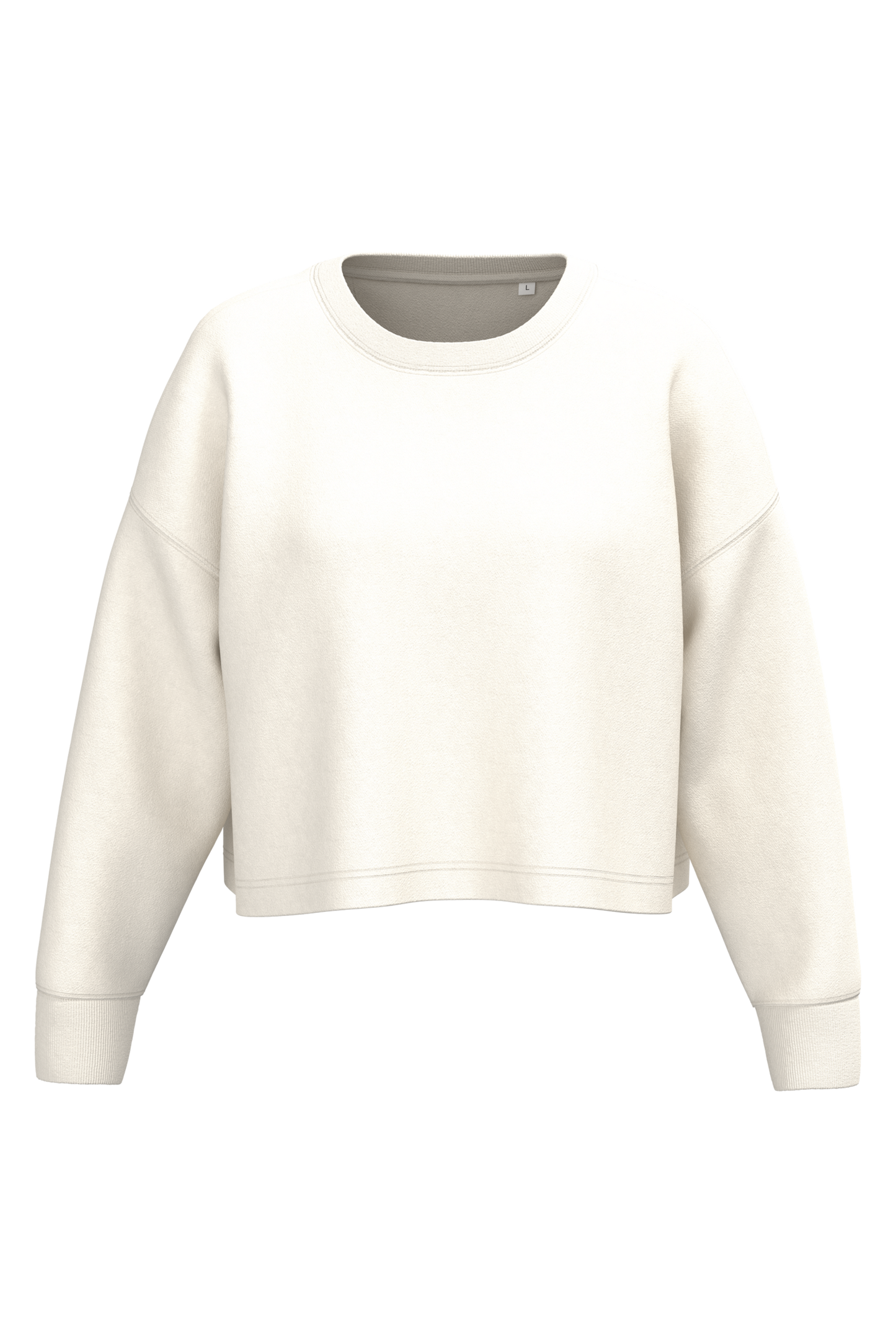 Felpa crop girocollo donna (PA395)