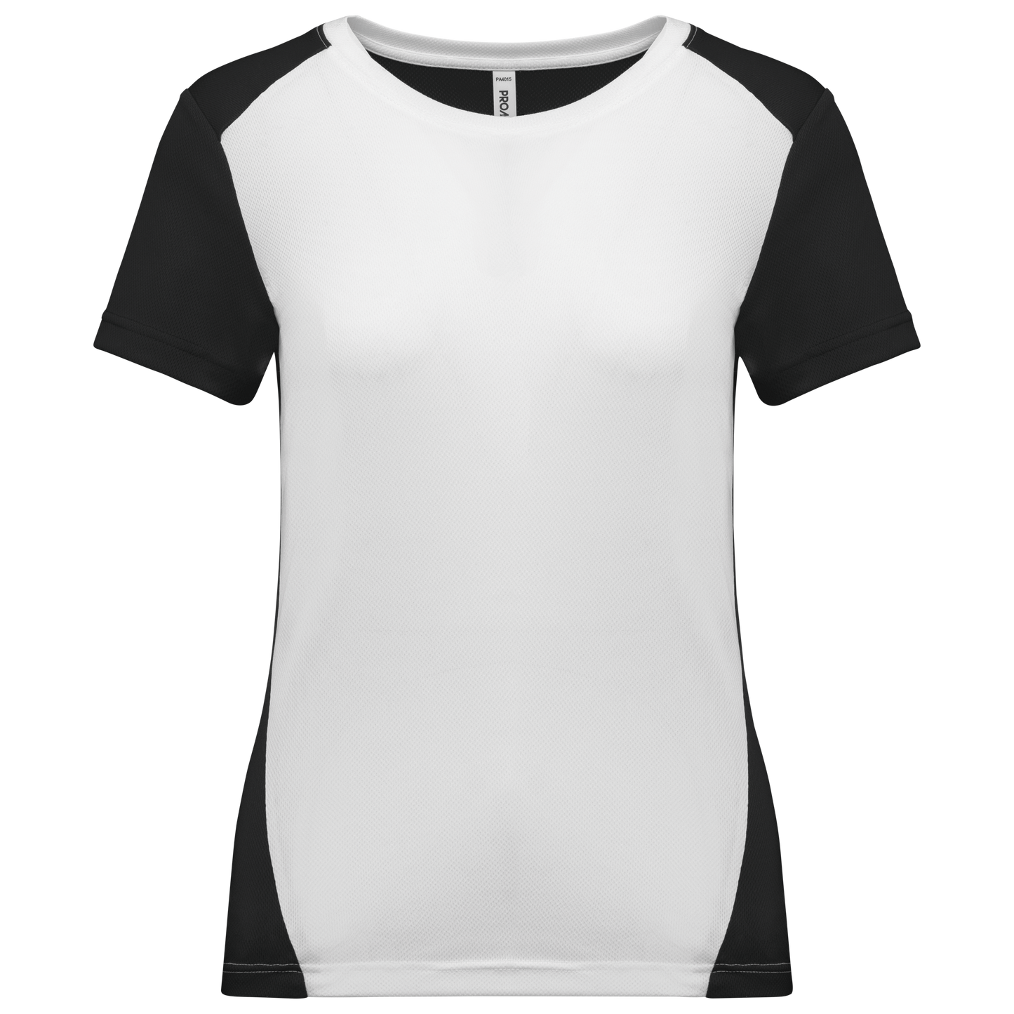 T-shirt donna sportiva bicolore ecosostenibile (PA4015)