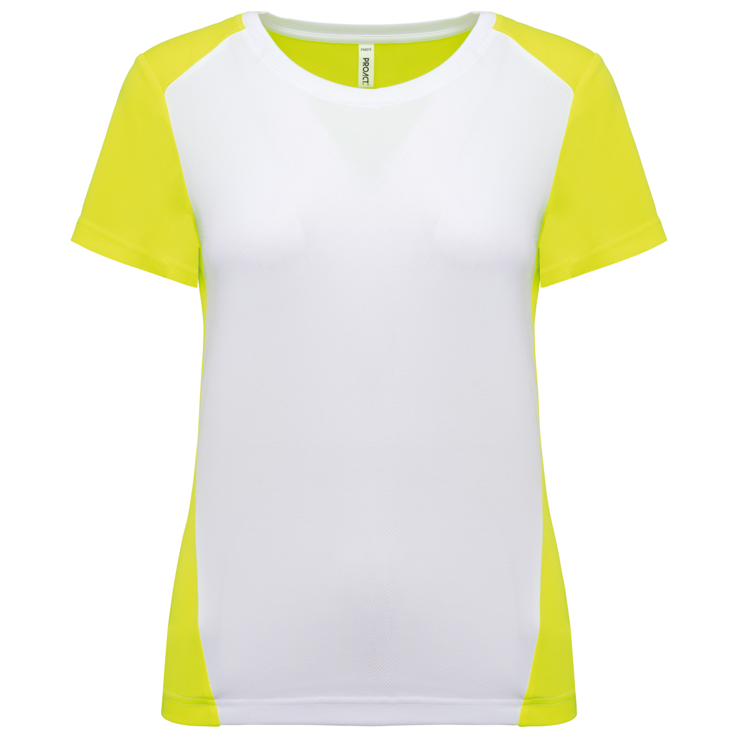 T-shirt donna sportiva bicolore ecosostenibile (PA4015)