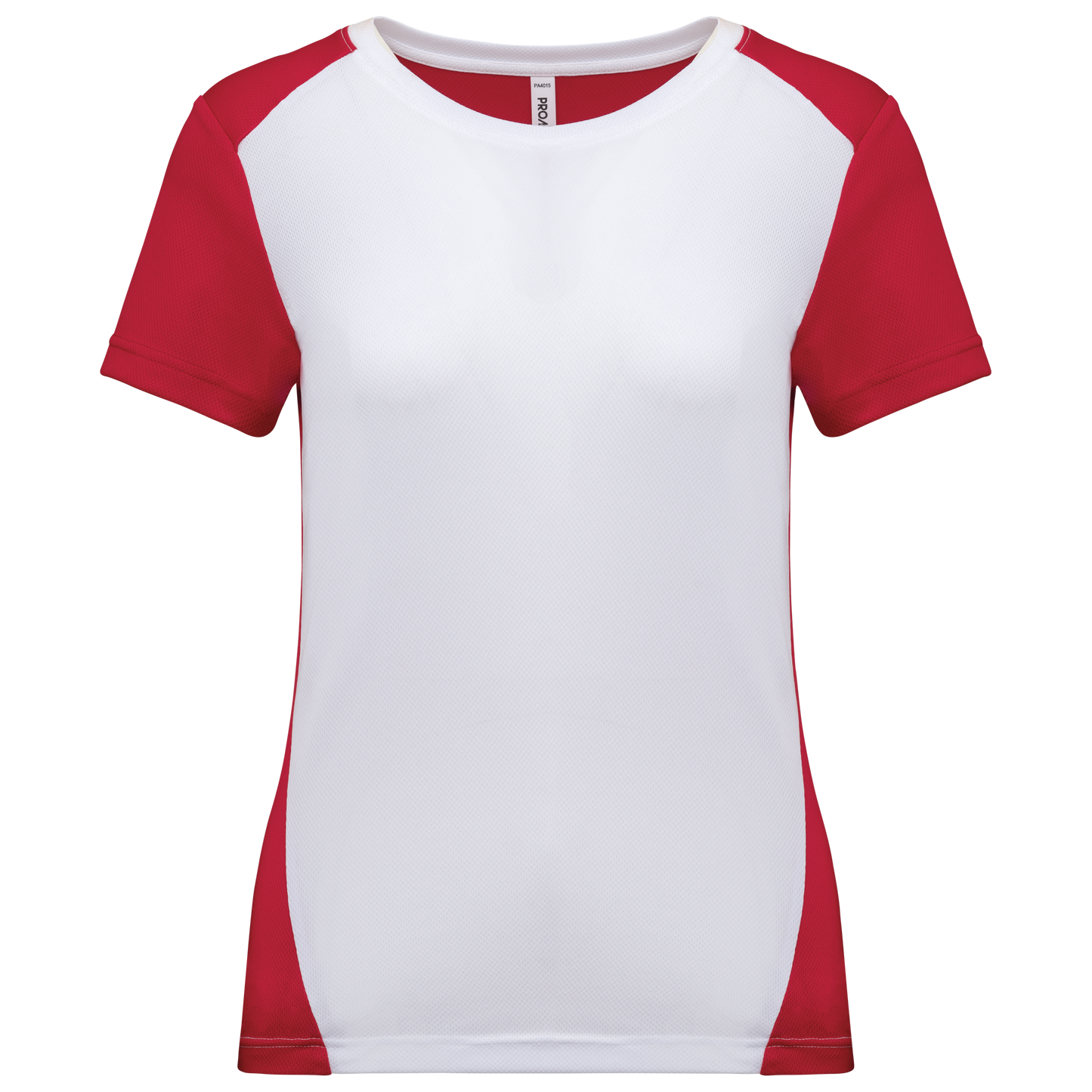 T-shirt donna sportiva bicolore ecosostenibile (PA4015)