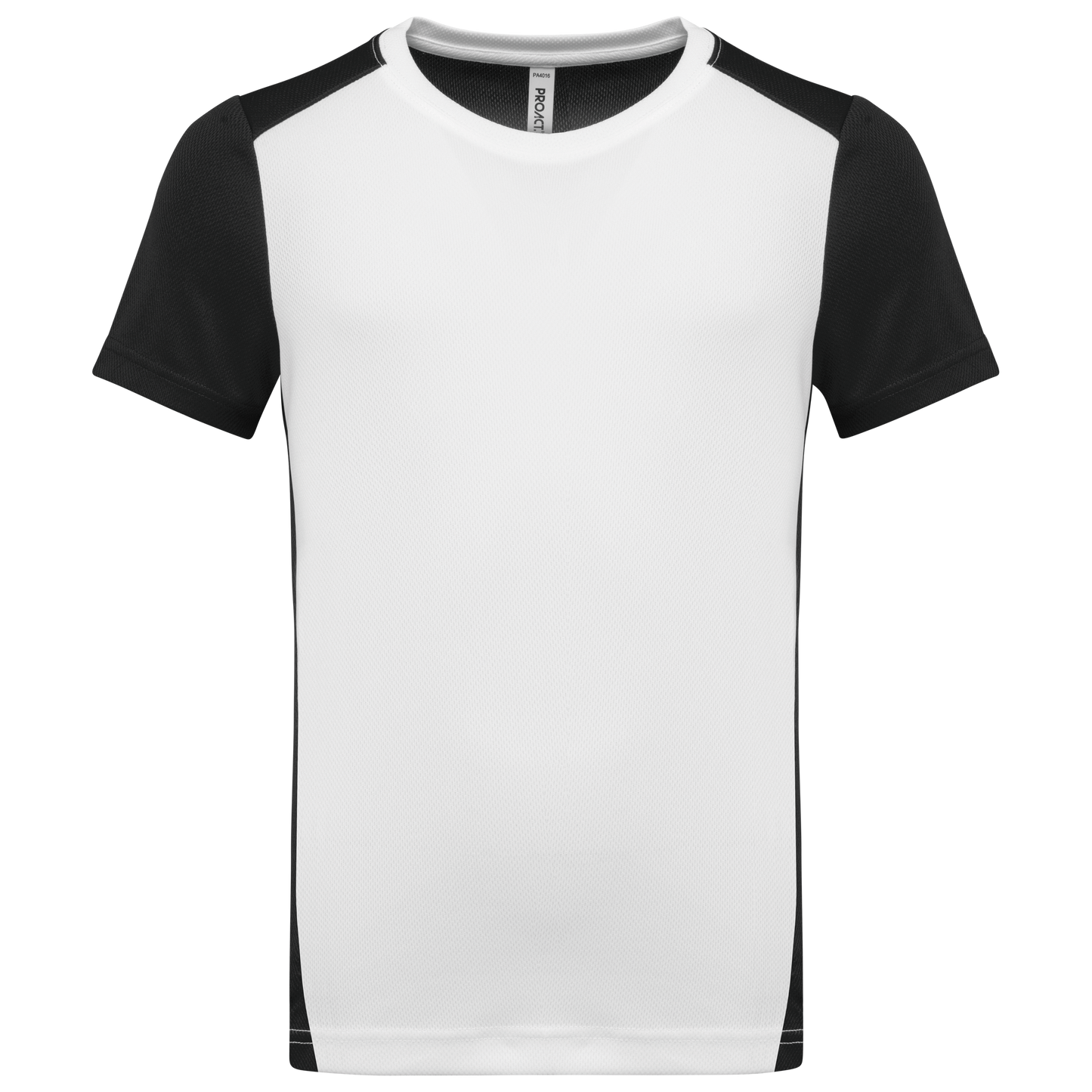 T-shirt bambini sportiva bicolore ecosostenibile (PA4016)