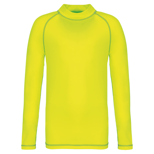 T-shirt tecnica manica lunga bambino con protezione anti-UV (PA4018)