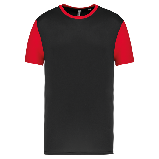 T-shirt manica corta bicolore adulto (PA4023-taglie-extralarge)