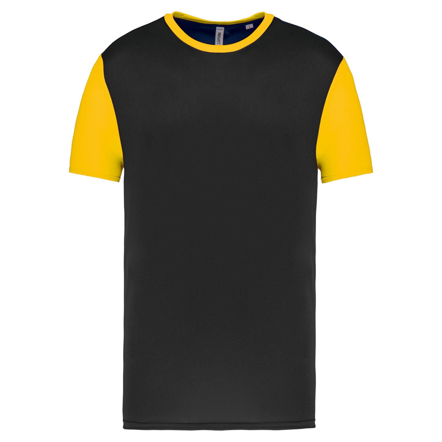 T-shirt manica corta bicolore adulto (PA4023-taglie-grandi)